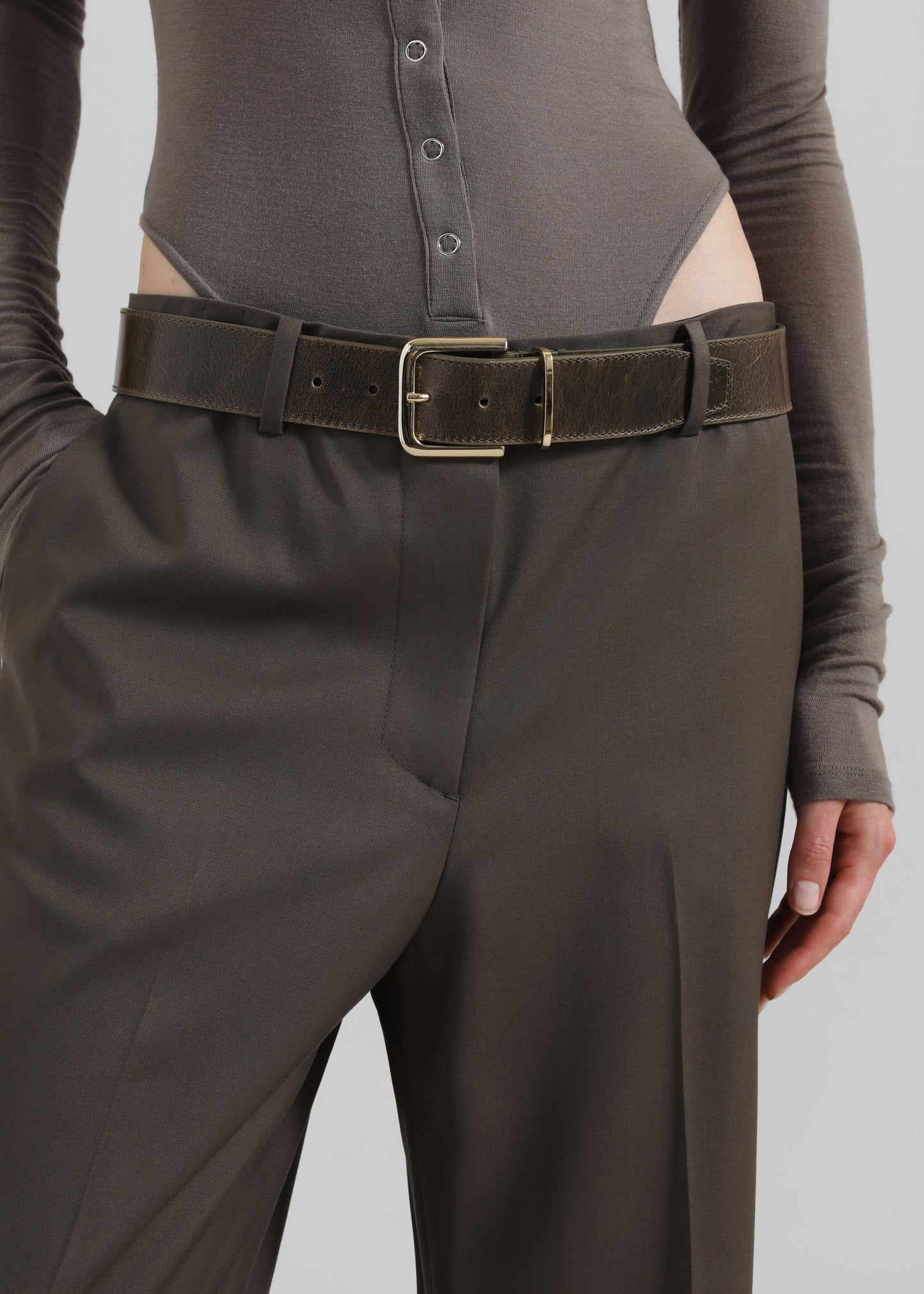 Pallen Wide Trousers - Brown