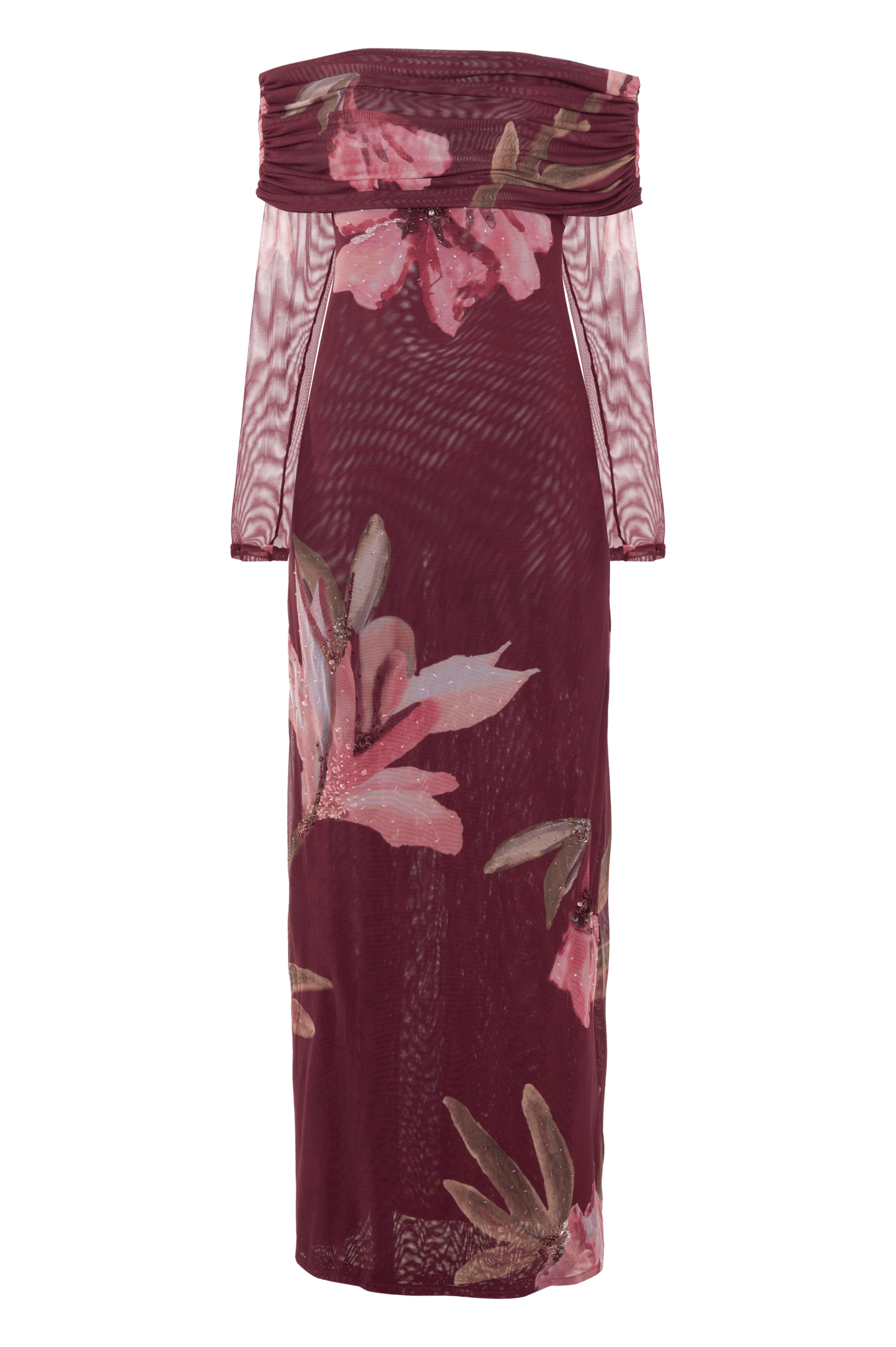 DELICATA TULLE MAXI DRESS