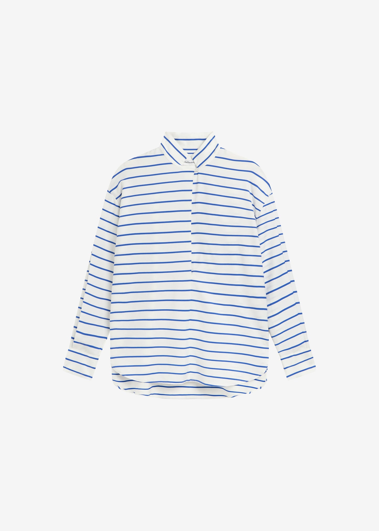 Picos Shirt Dress - White/Blue Stripe