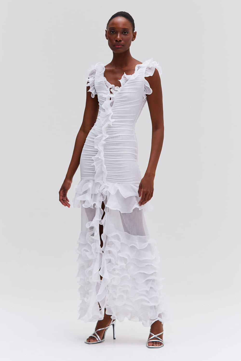 Stretch Tulle Maxi Dress (RUNWAY)