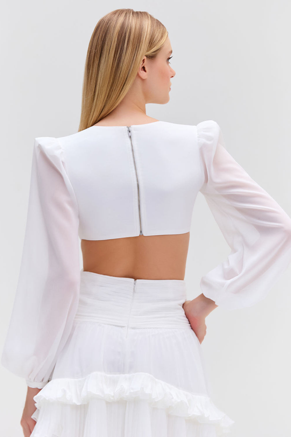 DEEP-V CUTOUT MINI DRESS