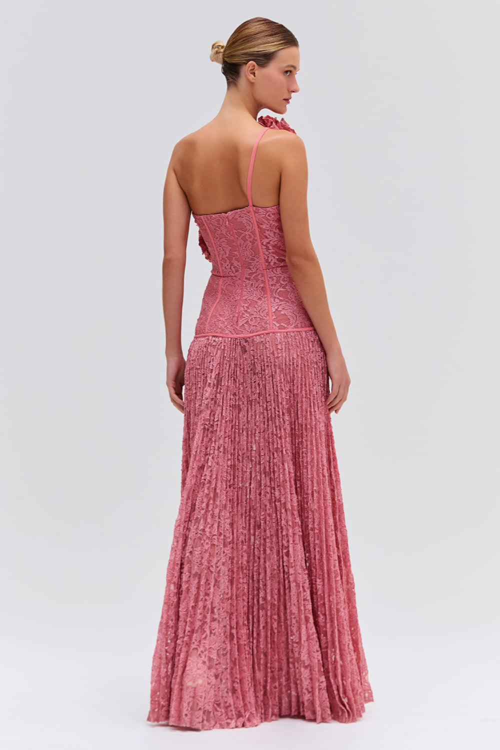 Lace Bustier Maxi Dress