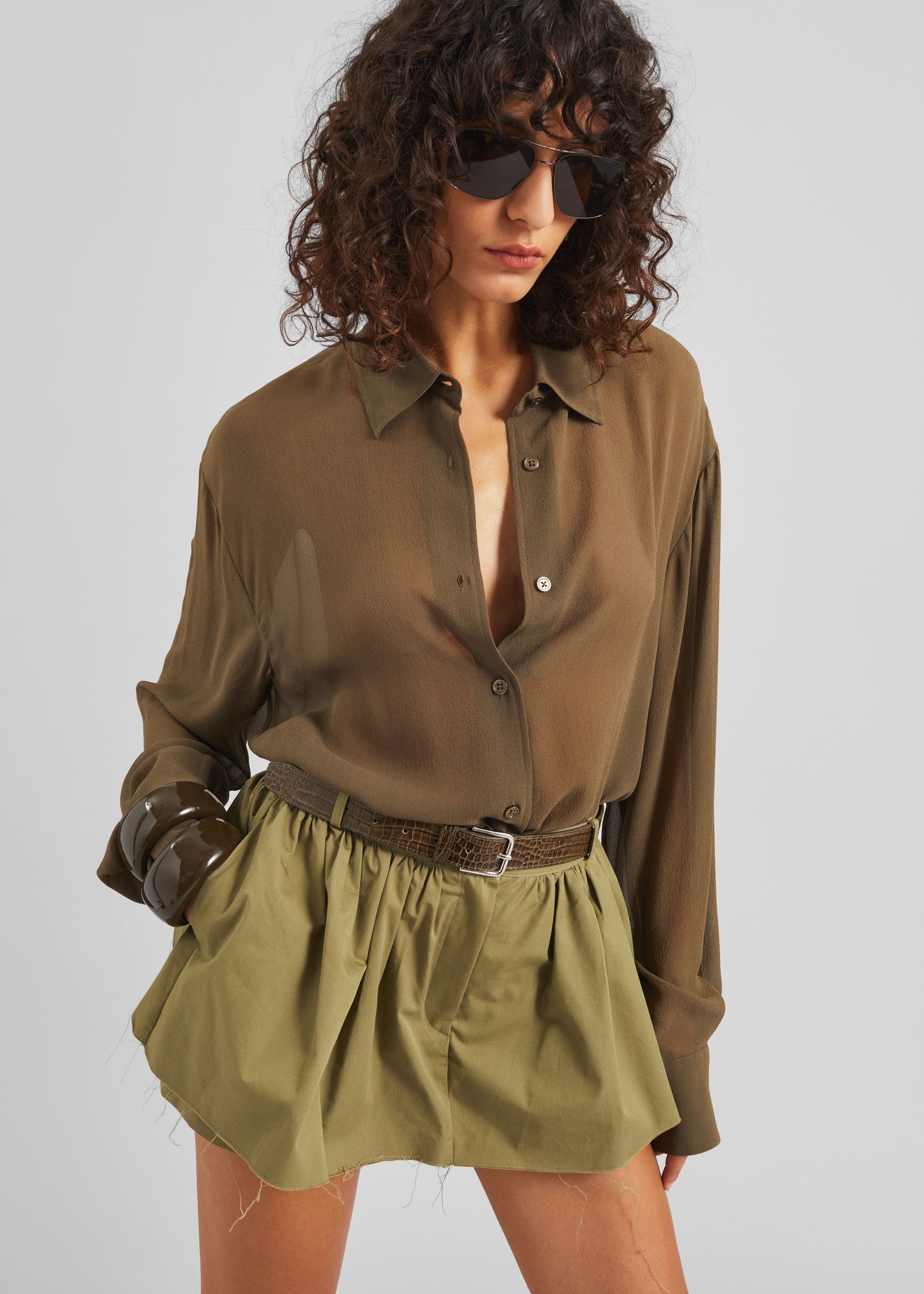 Raheny Mini Skort - Olive