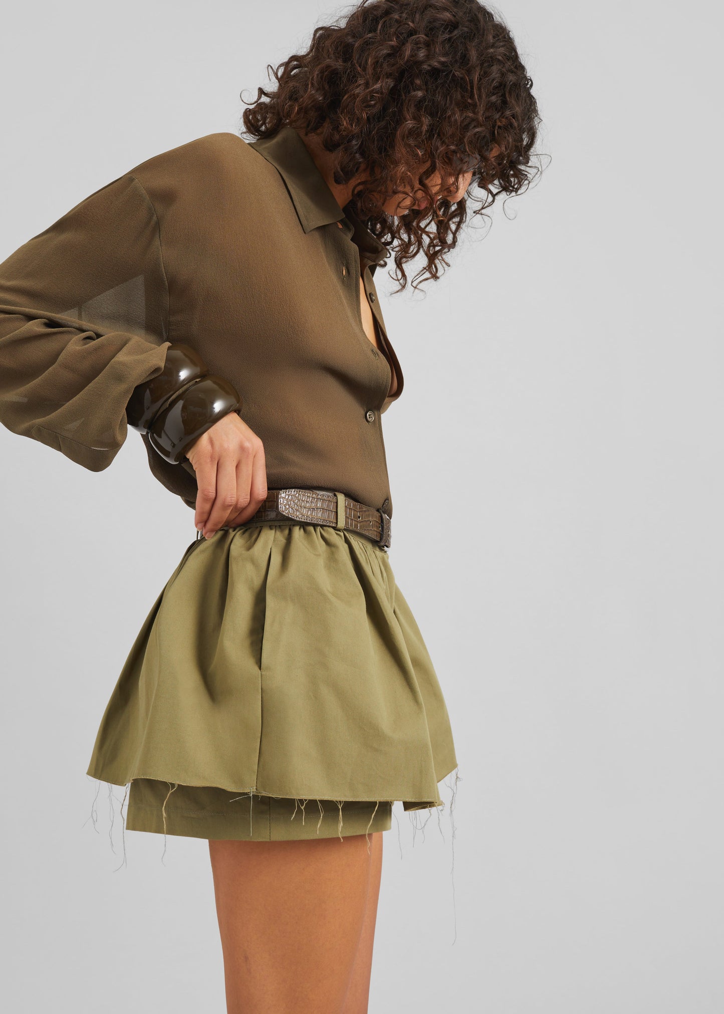 Raheny Mini Skort - Olive