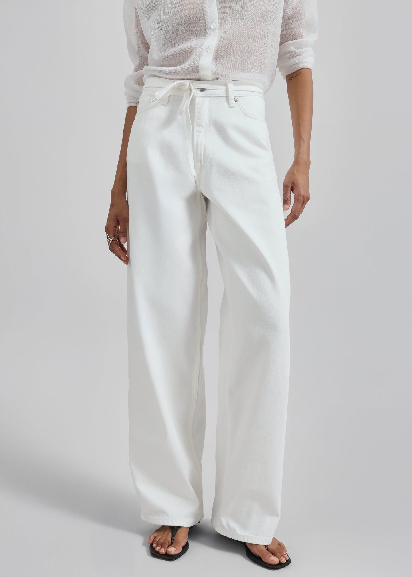 Samsøe Samsøe Saharper Jeans Belt - White Rock