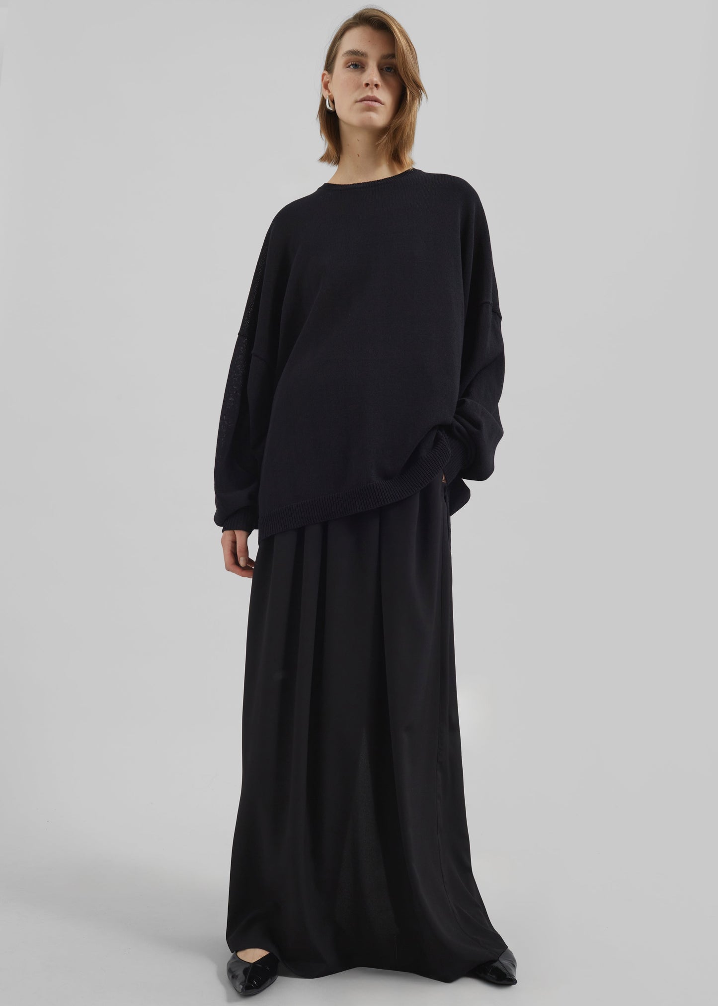 Sibena Silk Maxi Skirt - Black