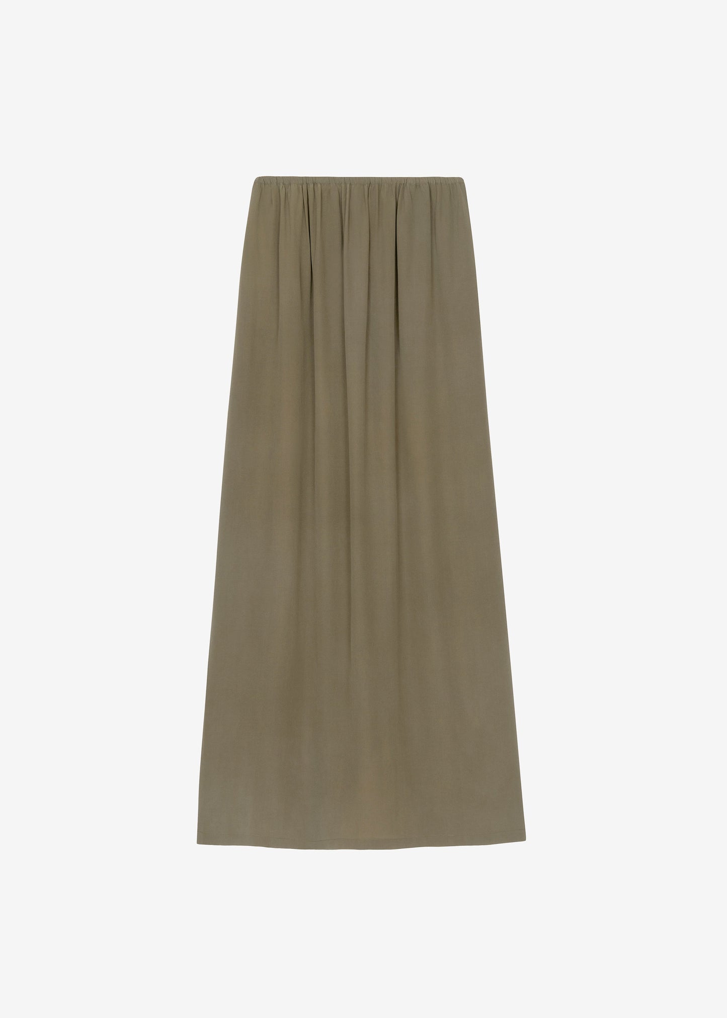 Sibena Silk Maxi Skirt - Khaki