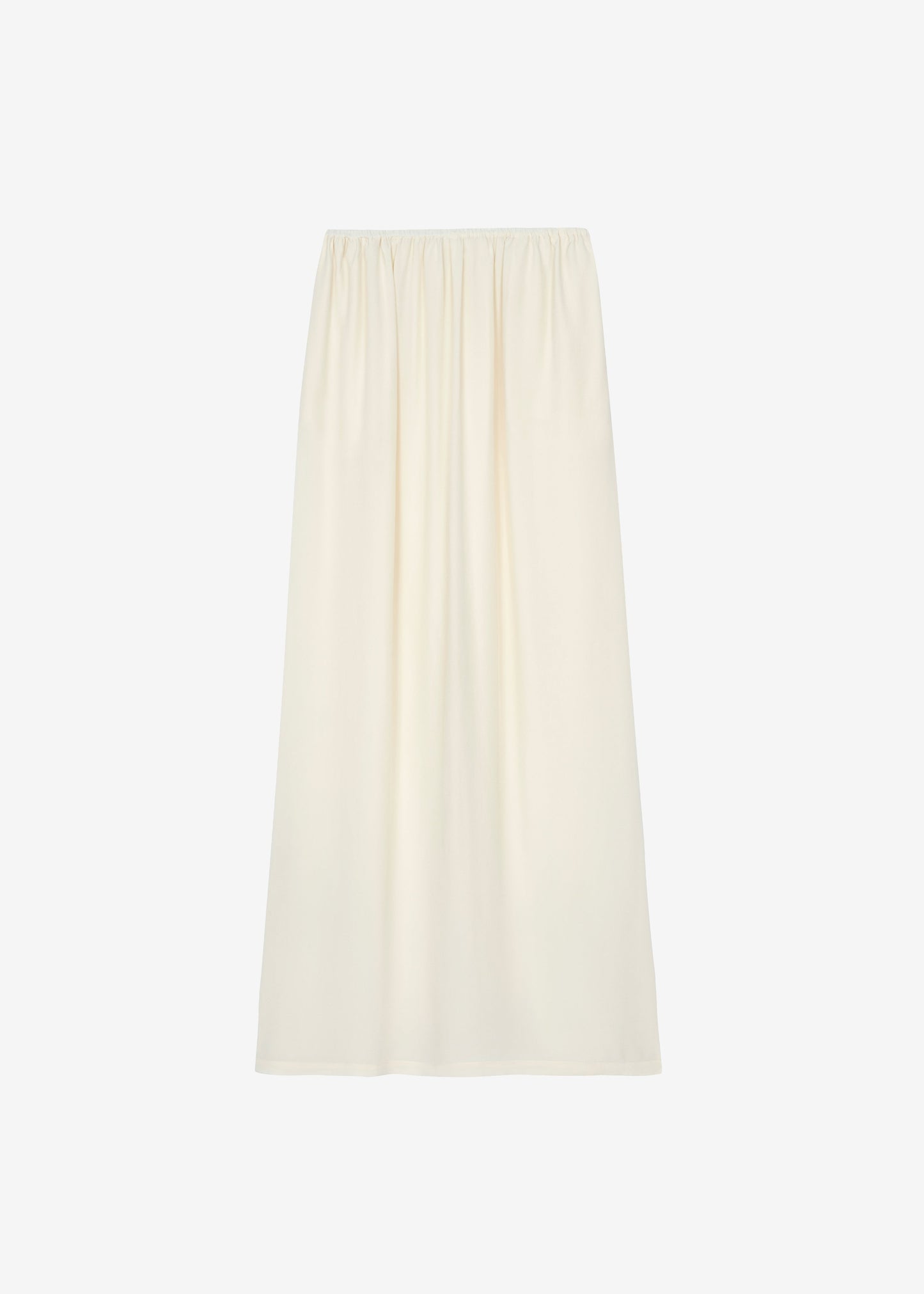 Sibena Silk Maxi Skirt - Pale Yellow