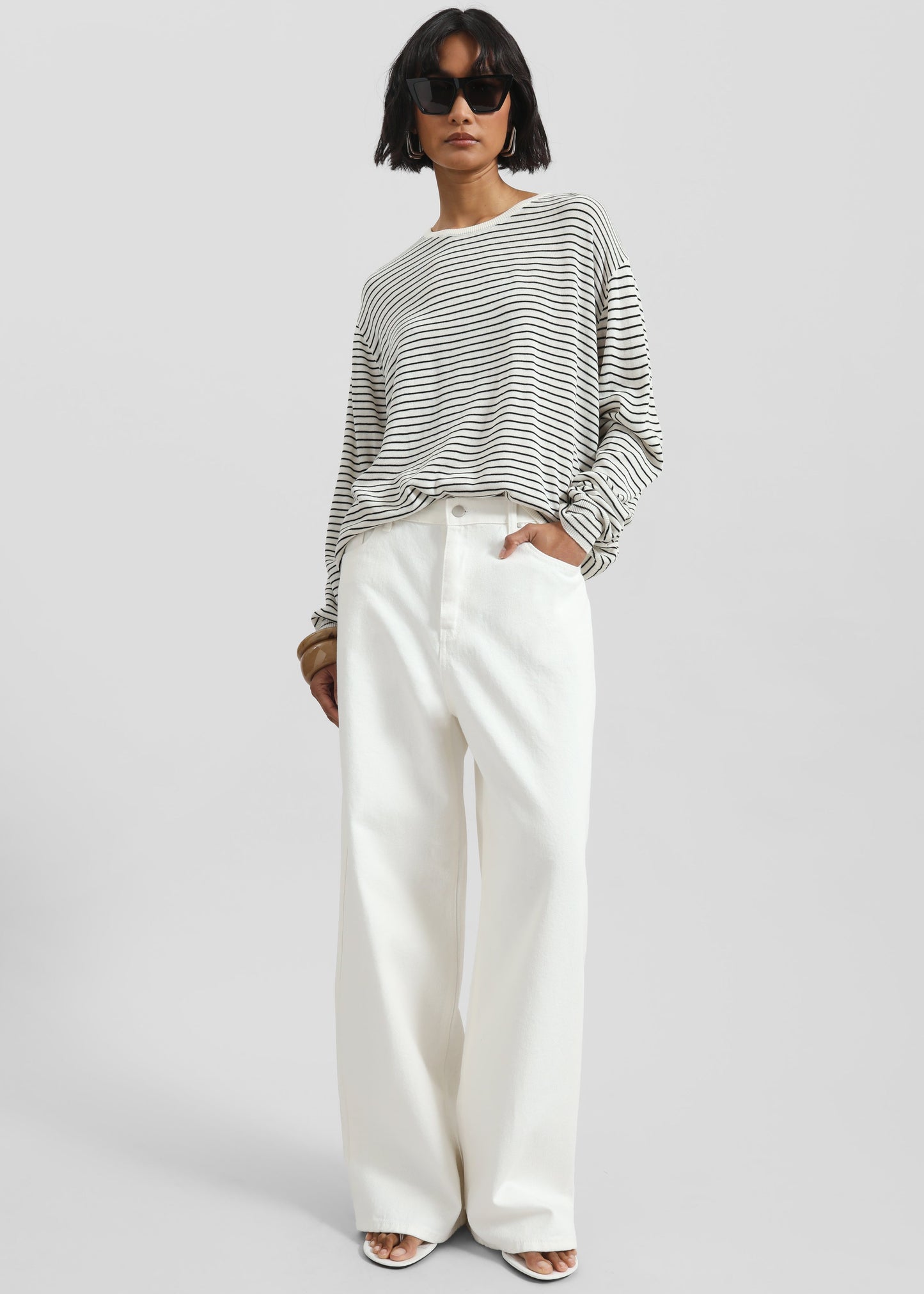 Simo Straight Jeans - White