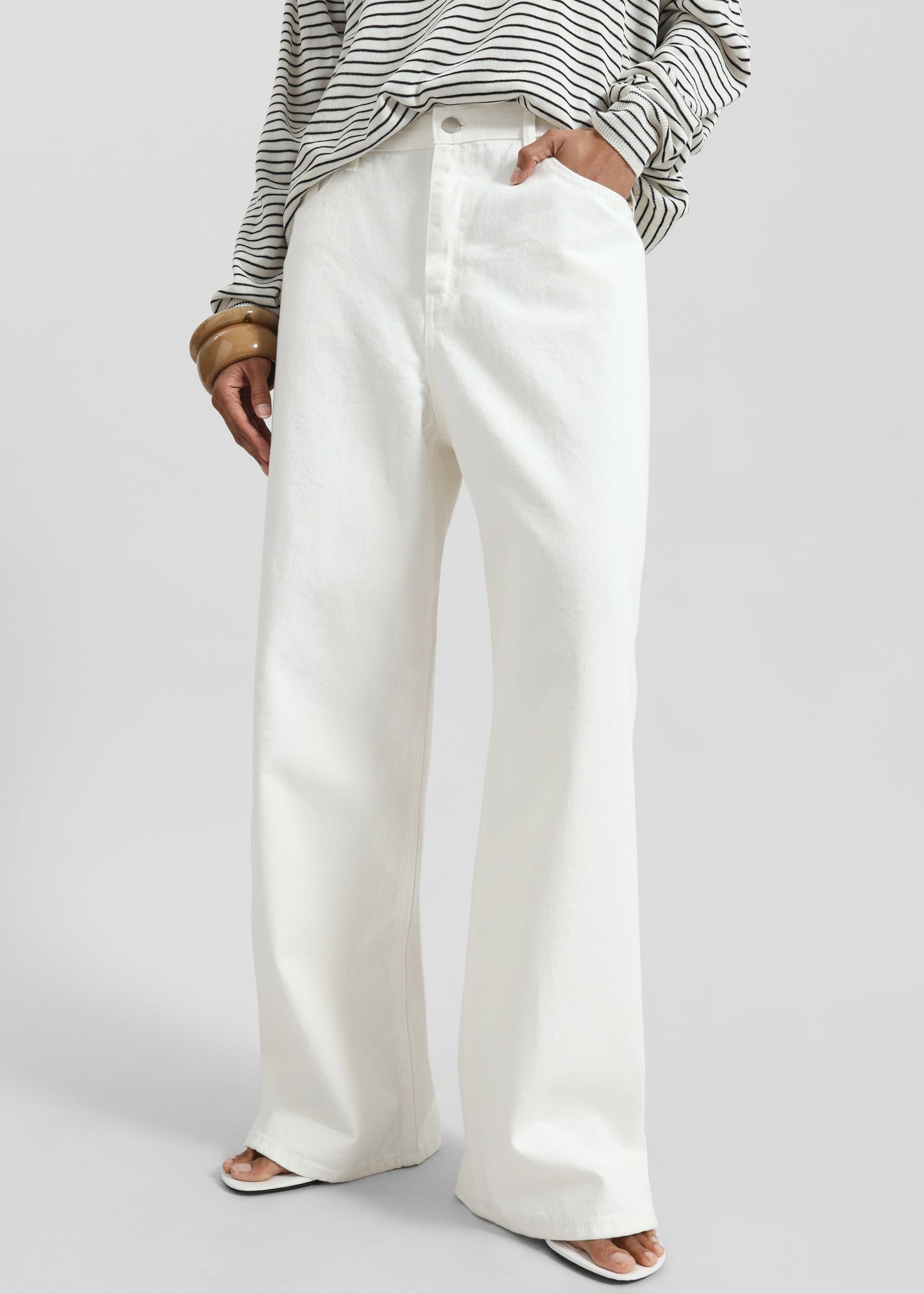 Simo Straight Jeans - White