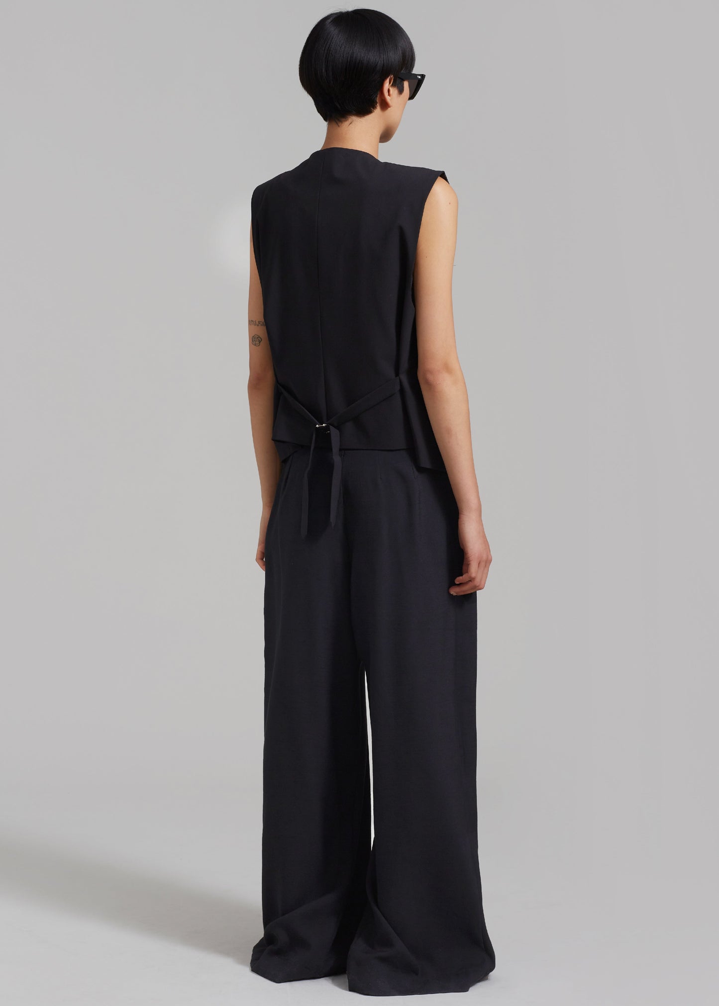 Sloane Wide Leg Trousers - Black