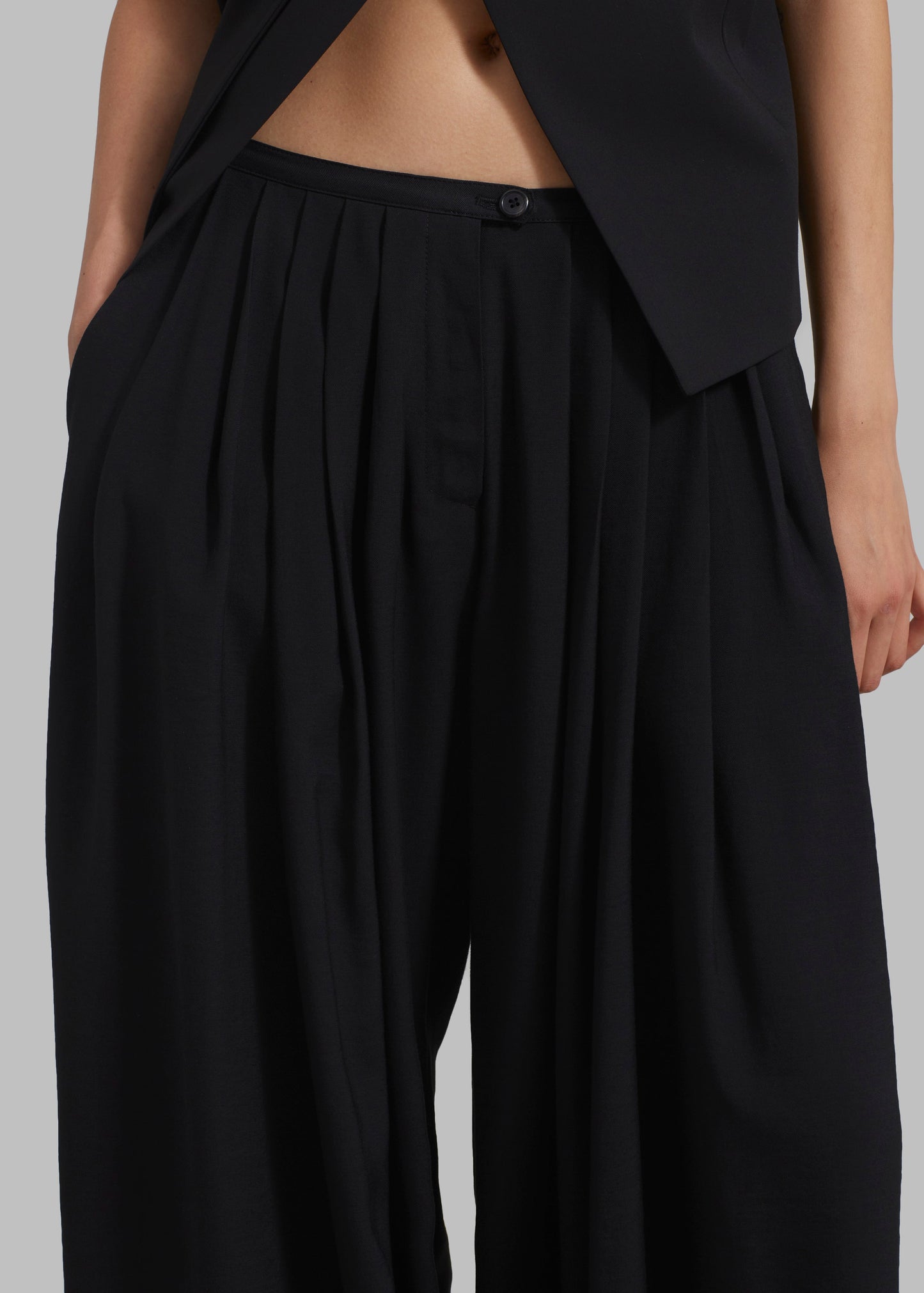 Sloane Wide Leg Trousers - Black