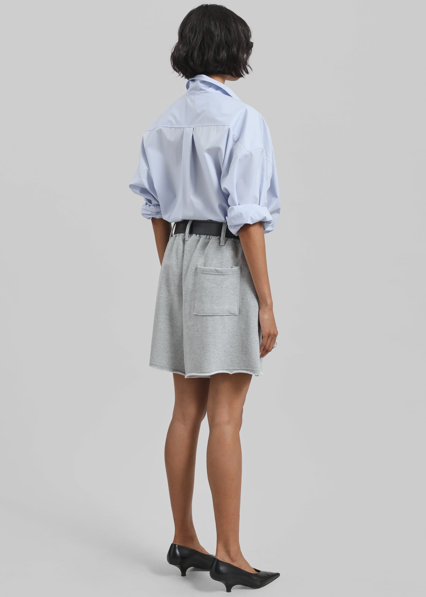 Soria Cotton Shorts - Grey