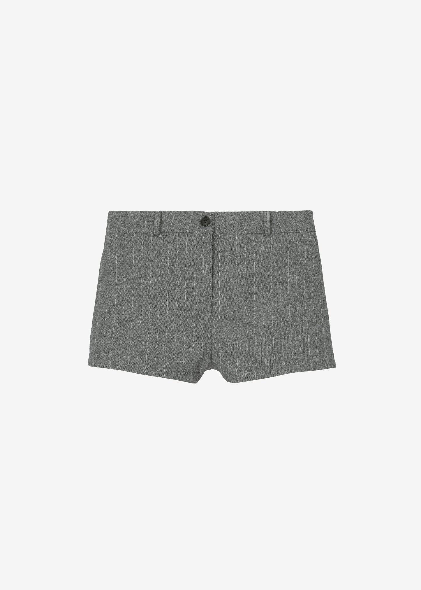 Tenby Striped Hot Pants - Grey Melange
