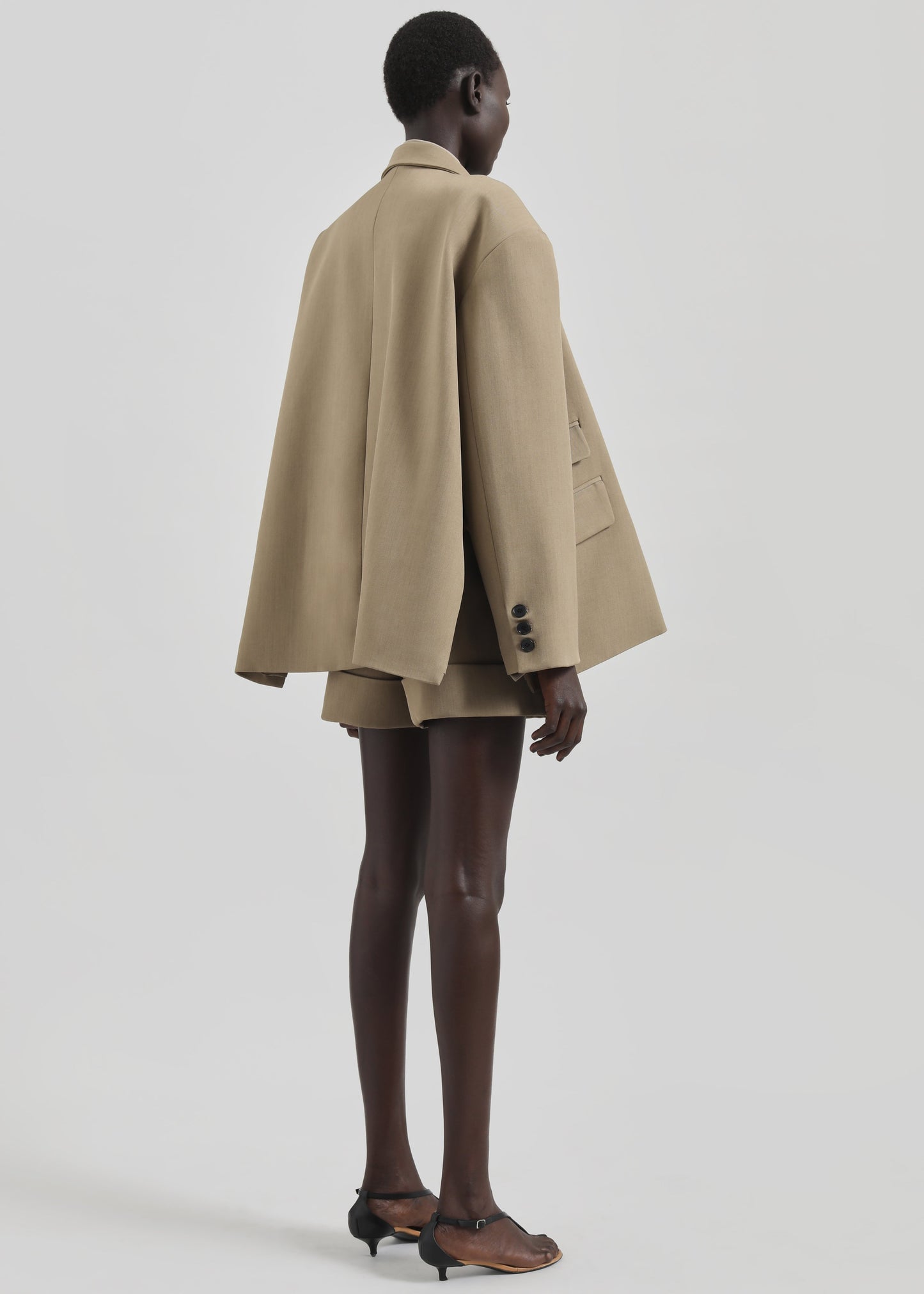 Tolmer Cuffed Shorts - Taupe Melange