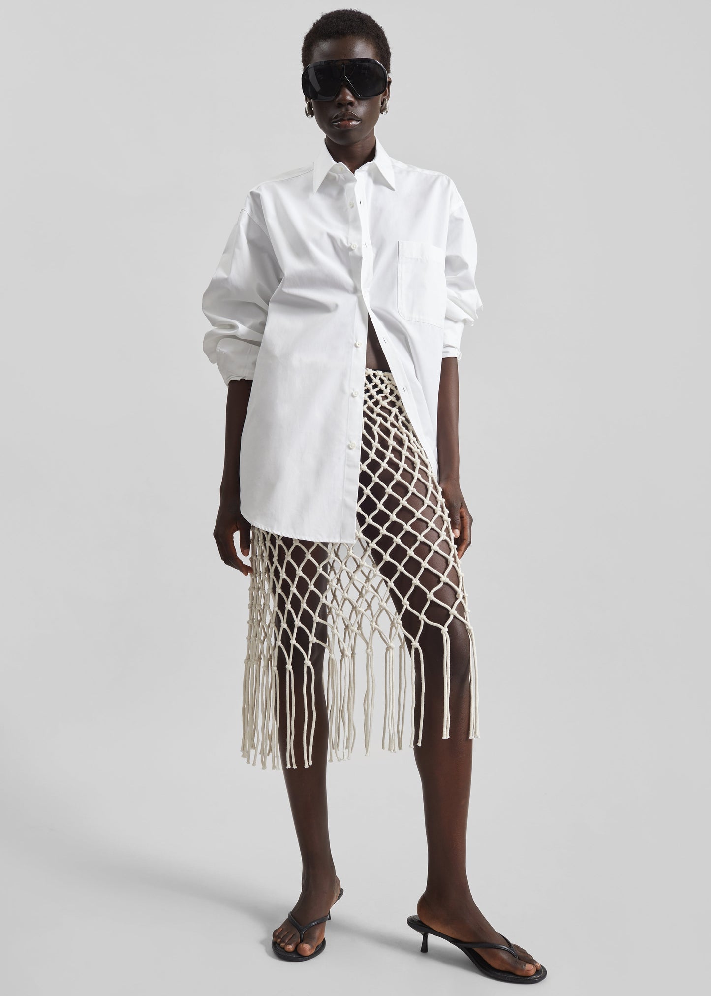 Tropea Macrame Skirt - Ecru