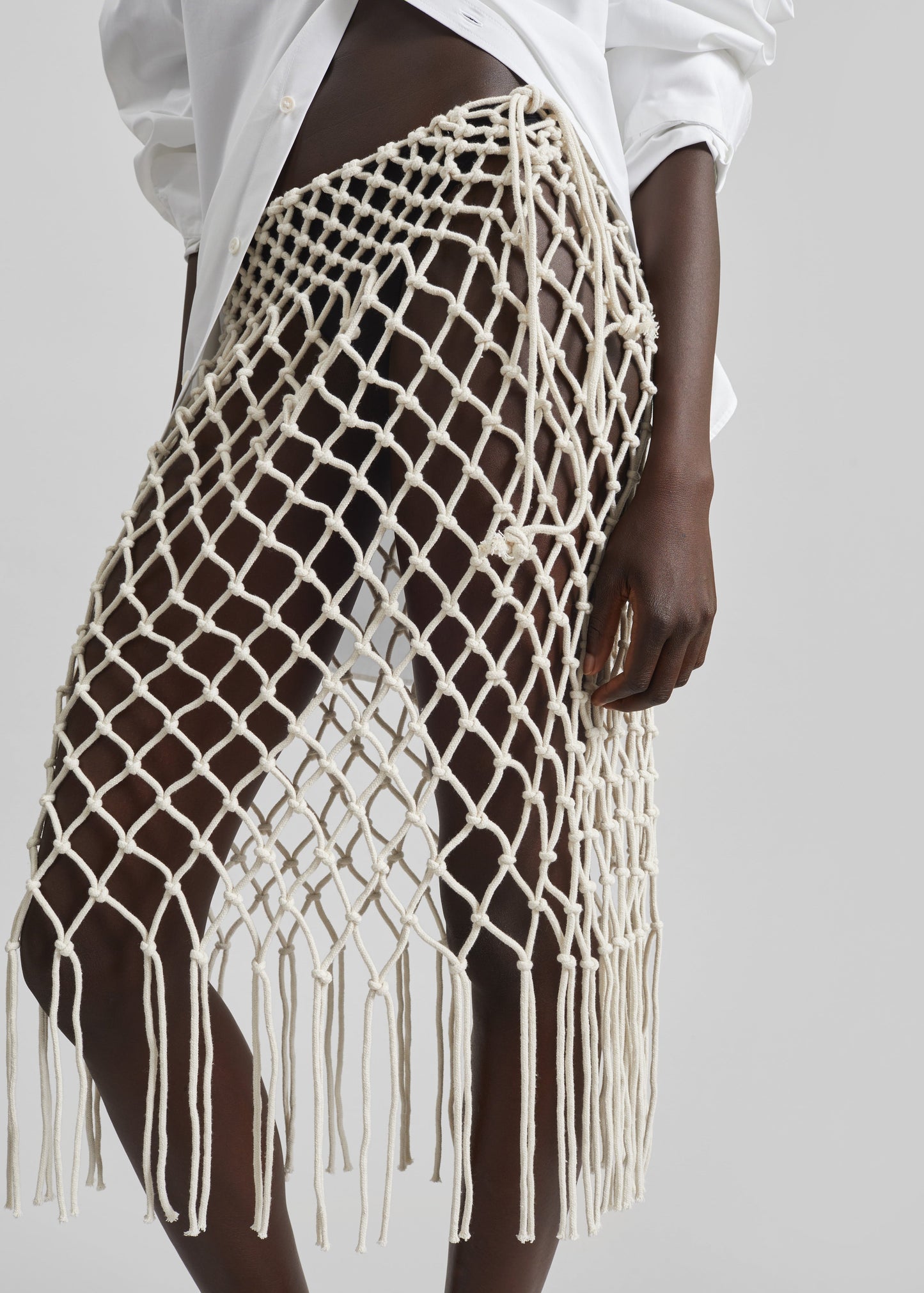 Tropea Macrame Skirt - Ecru
