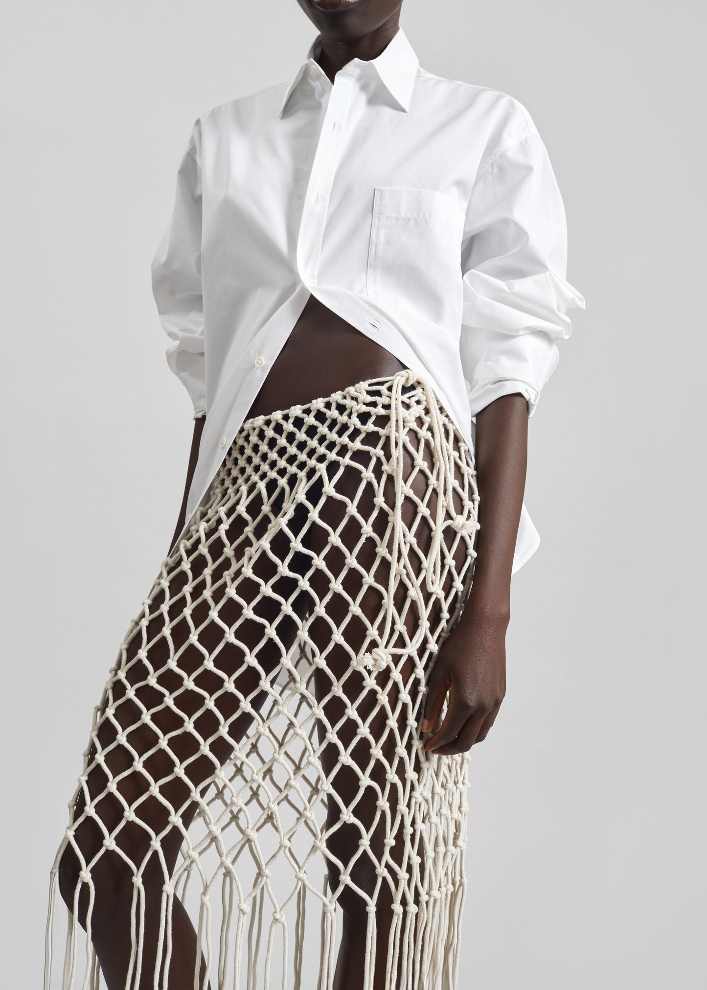 Tropea Macrame Skirt - Ecru