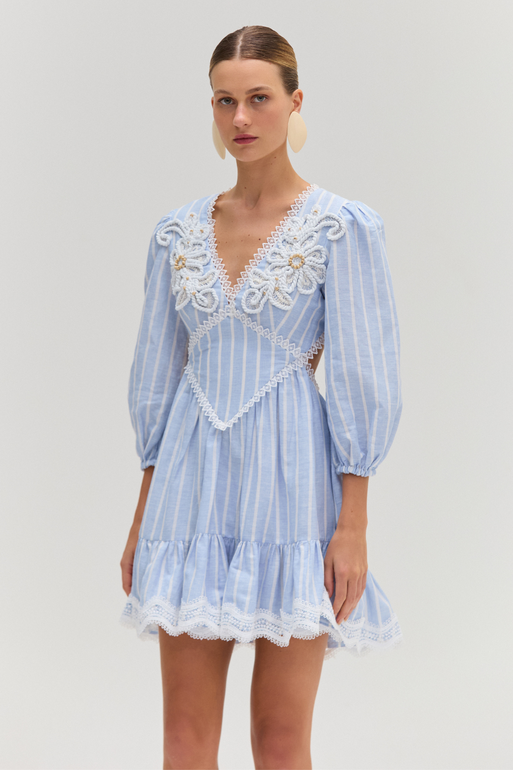 MARINE LINEN MINI DRESS
