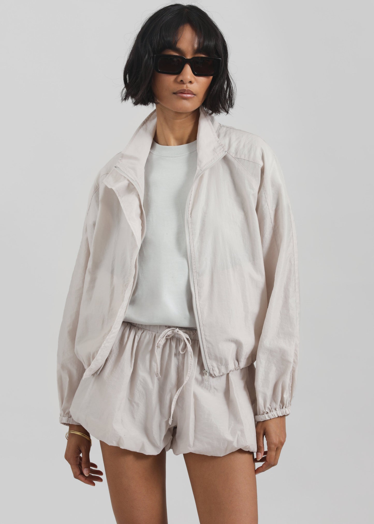 Vaila Balloon Shorts - Stone