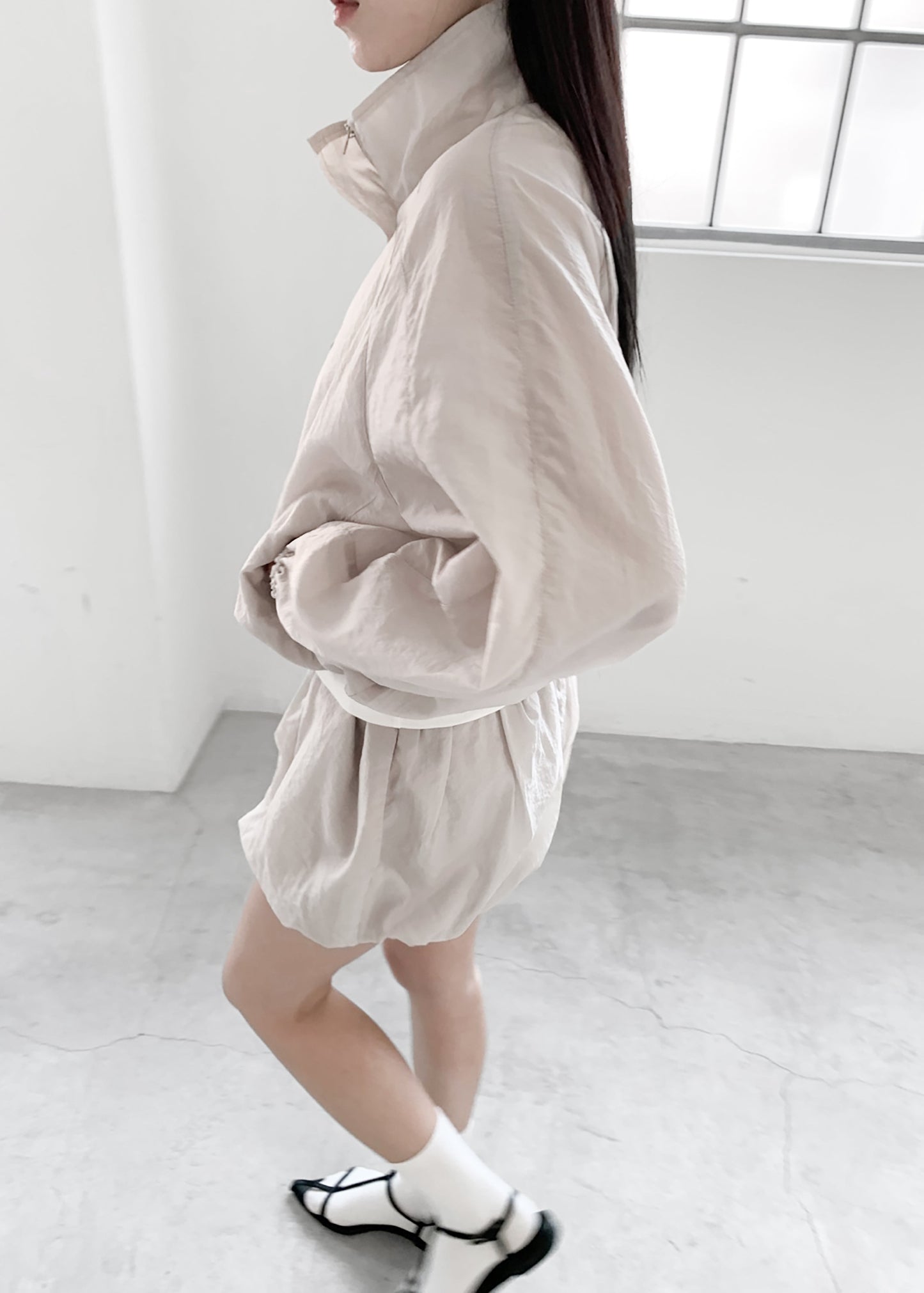 Vaila Balloon Shorts - Stone