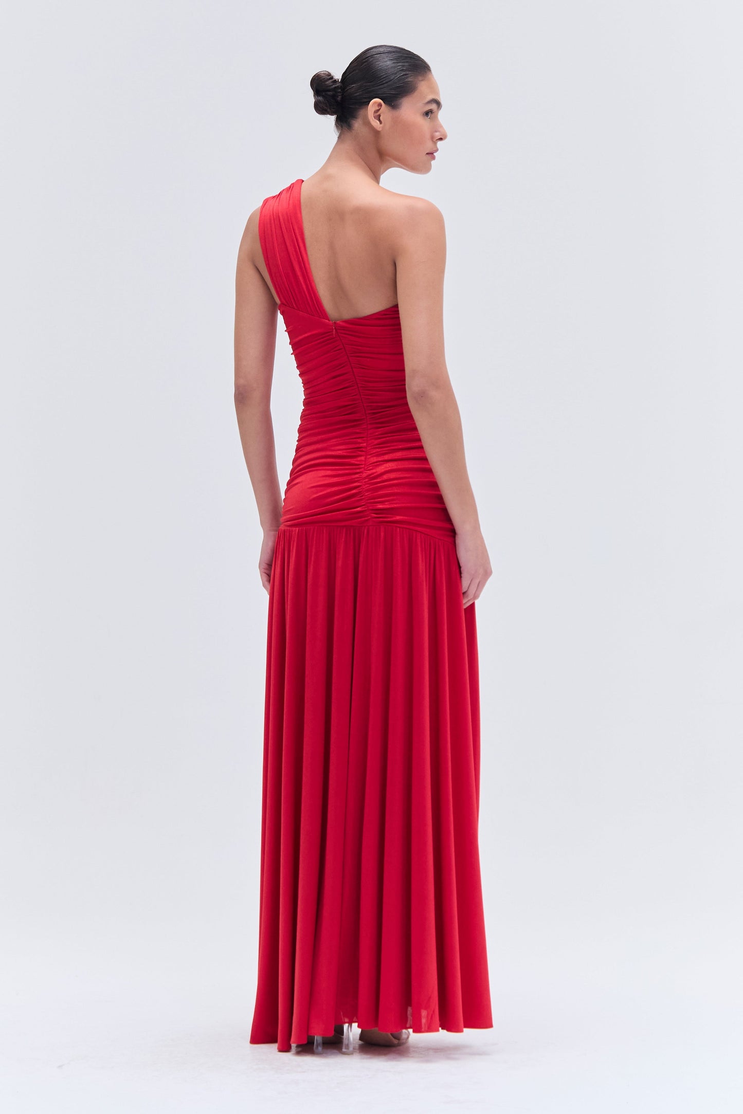DUNE JERSEY KEY ONE SHOULDER GOWN
