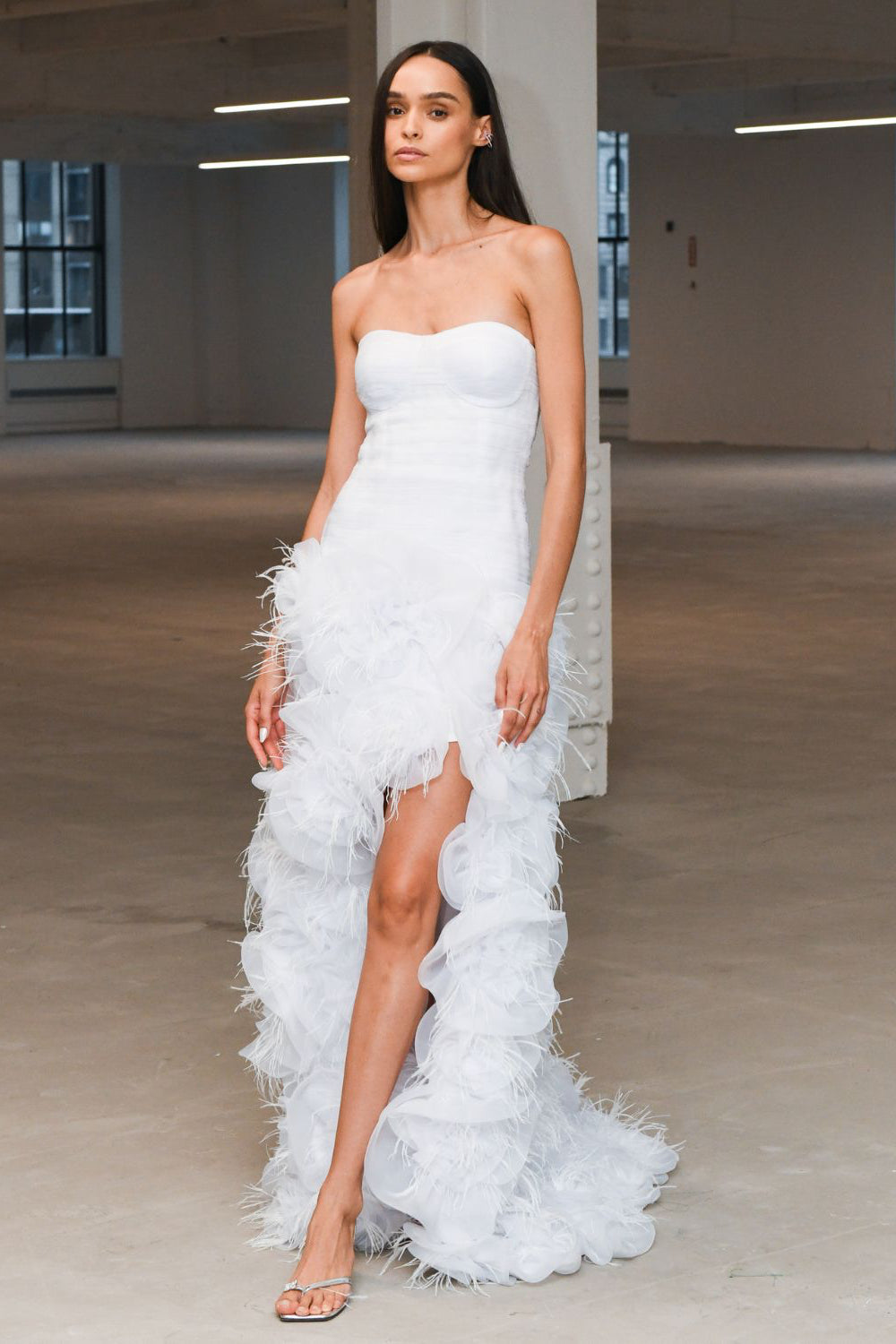HAND-EMBROIDERED STRAPLESS GOWN (EXCLUSIVE)