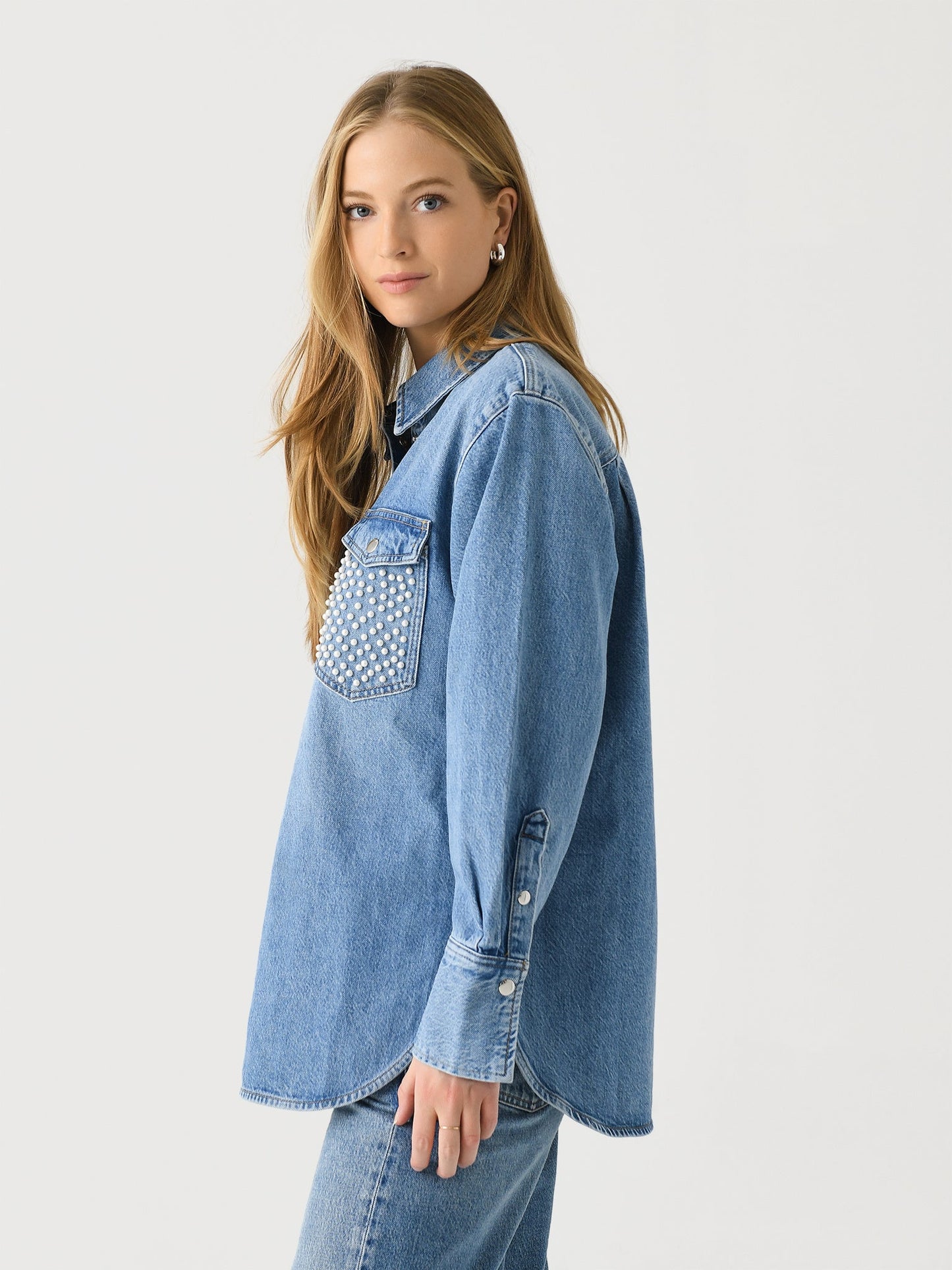 Frame Women's Atelier Oversized Denim Shirt Jacket