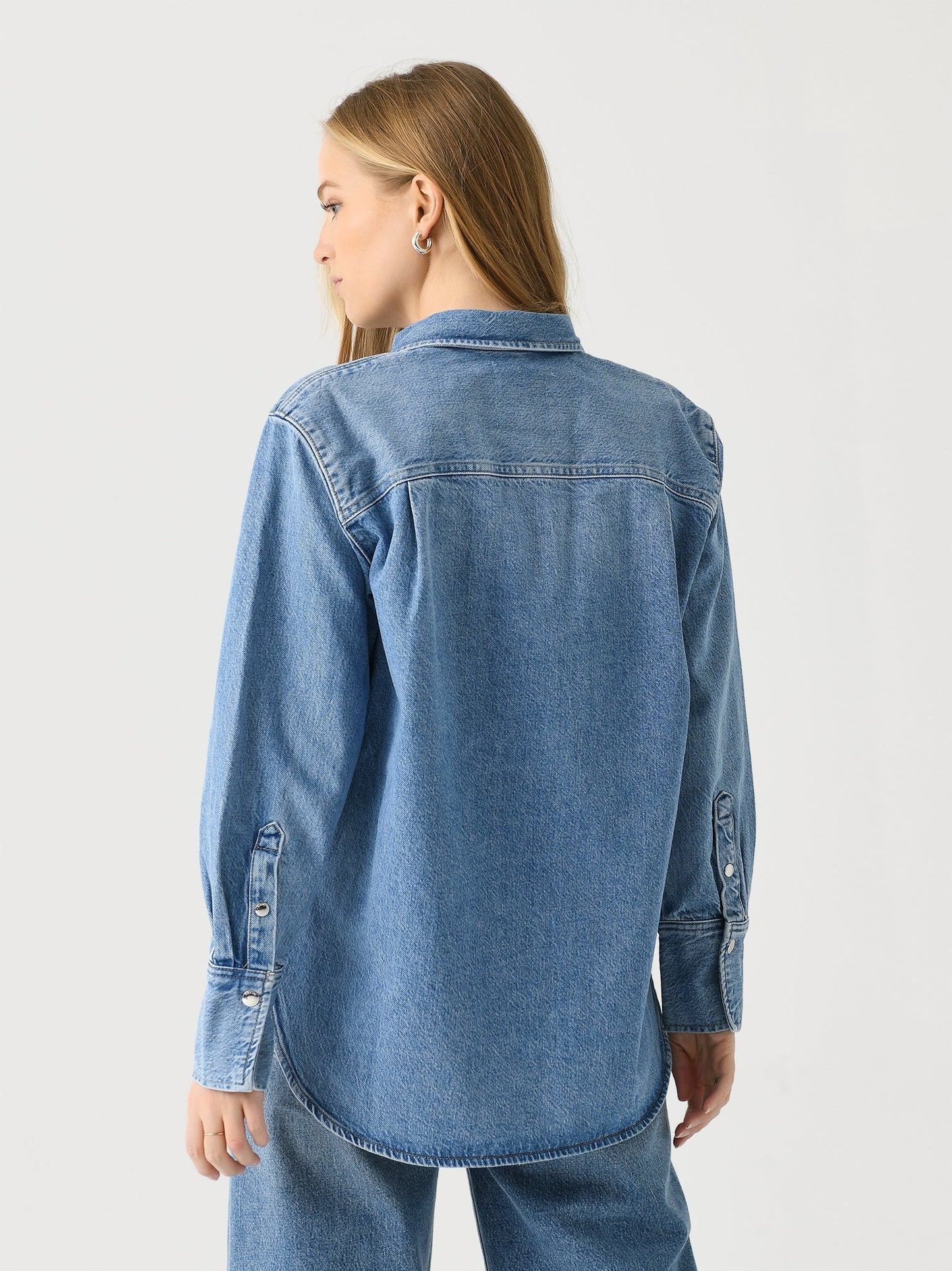 Frame Women's Atelier Oversized Denim Shirt Jacket