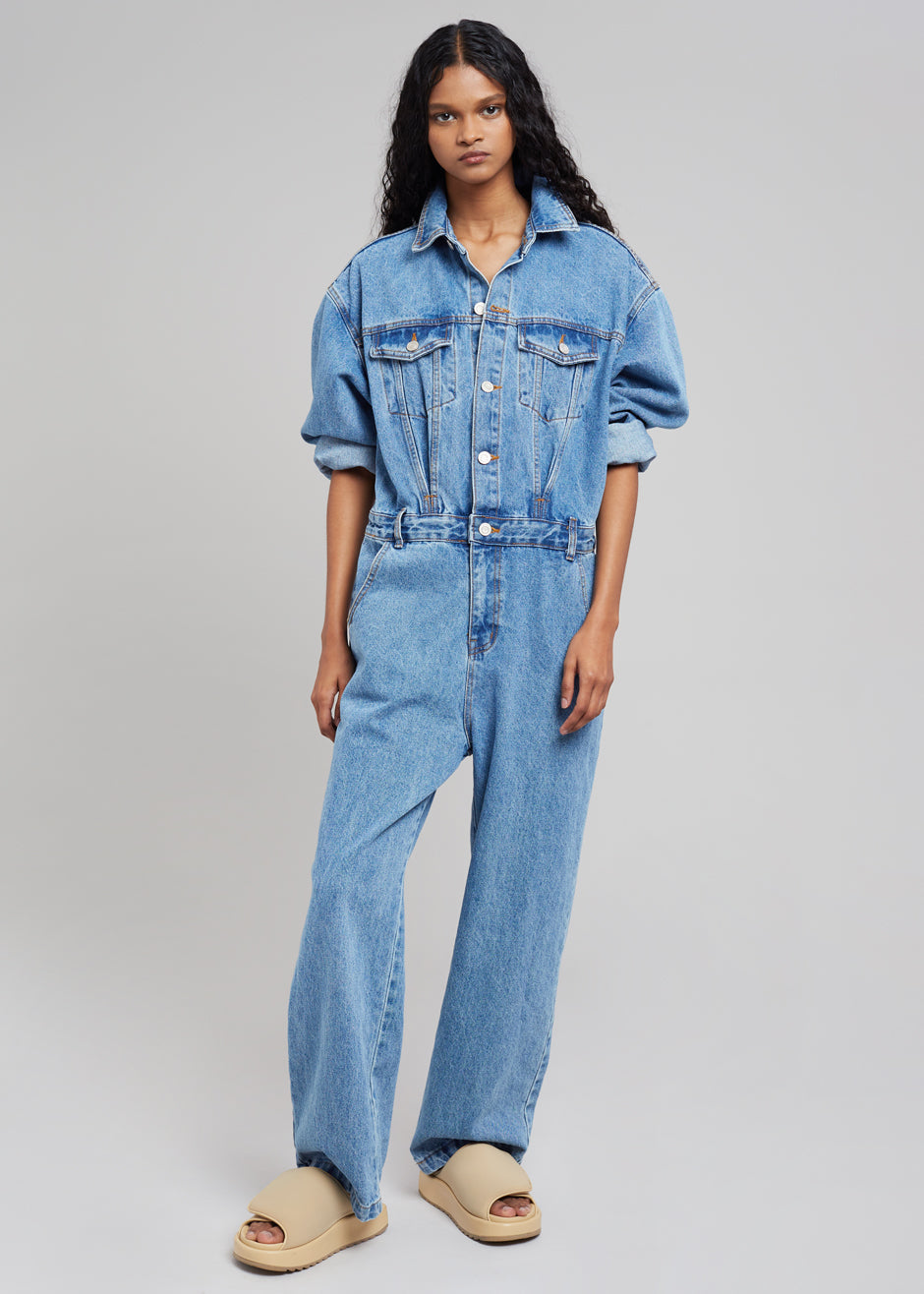 Jas Denim Jumpsuit - Dark Indigo