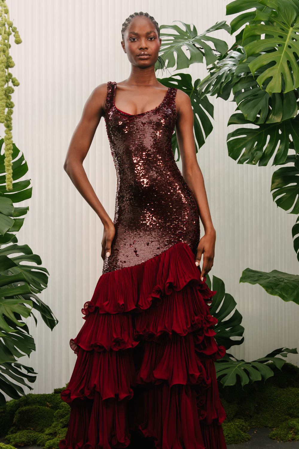SEQUIN DROP WAIST GOWN (RUNWAY)