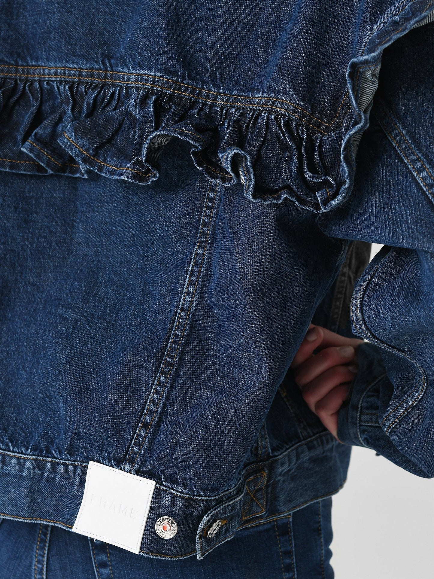 Frame Women's The Ruffle Denim Jacket