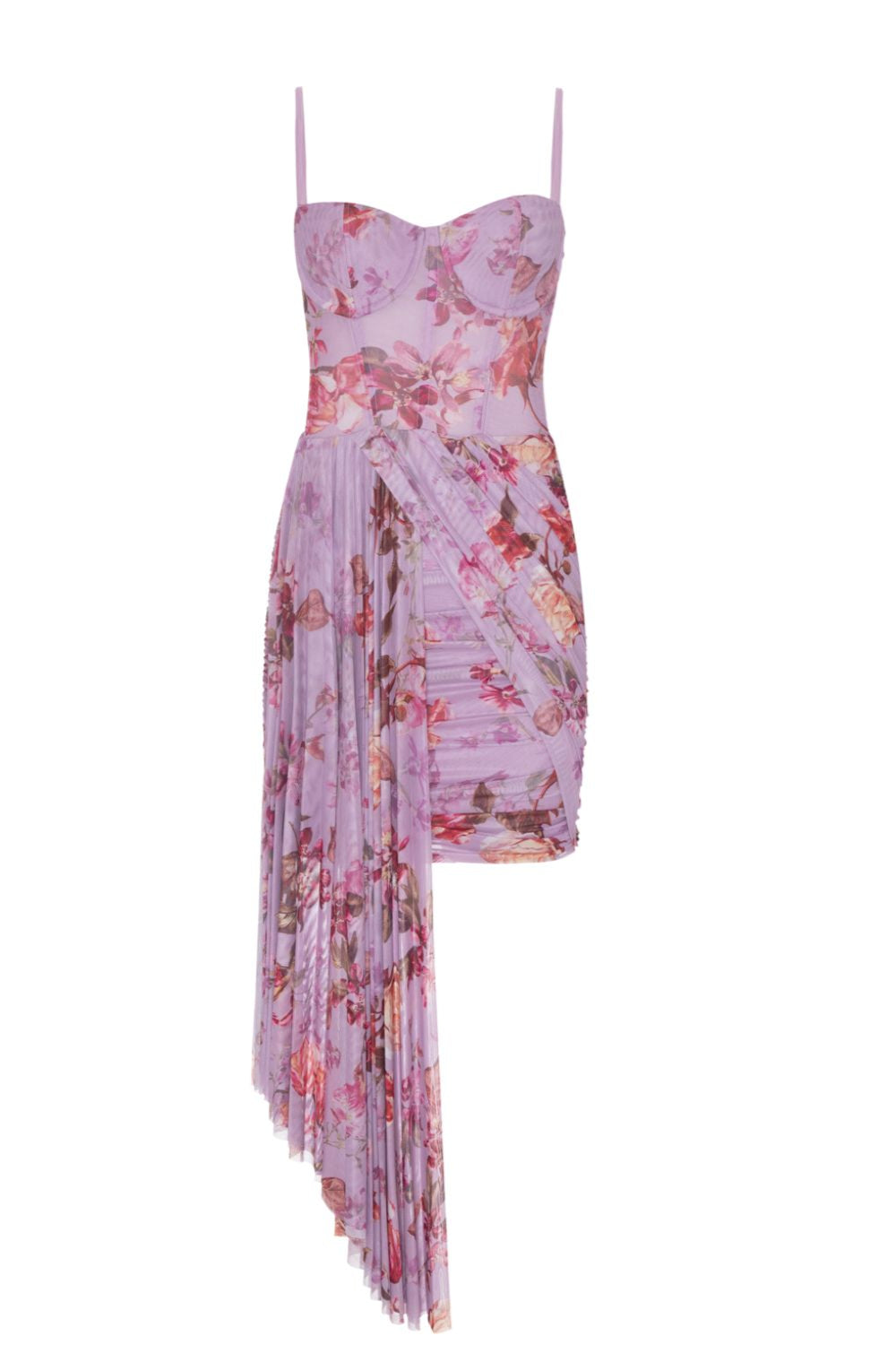 Floral Haze Bustier Mini Dress