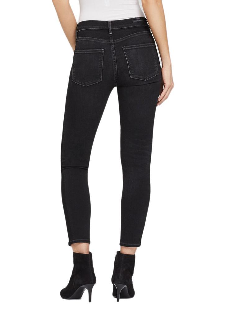 Citizens Of Humanity Women's Rocket Crop High Rise Shadow Stripe Darkness Skinny Jean