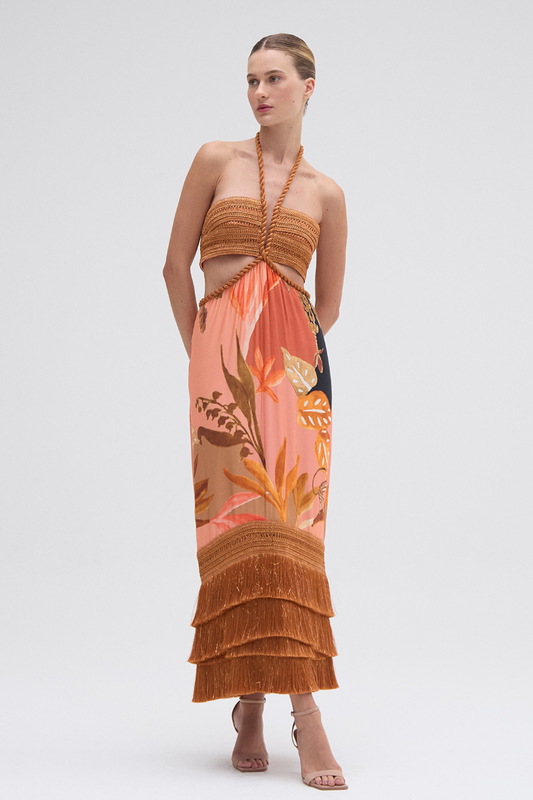 BANANIER CUT OUT MIDI DRESS