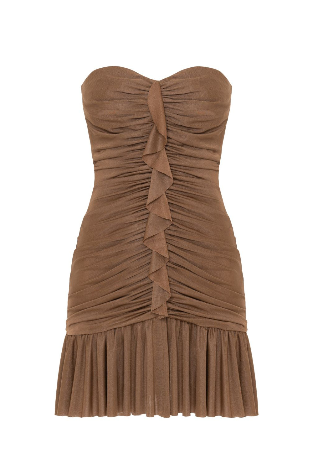 MOONLIGHT JERSEY STRAPLESS MINI DRESS