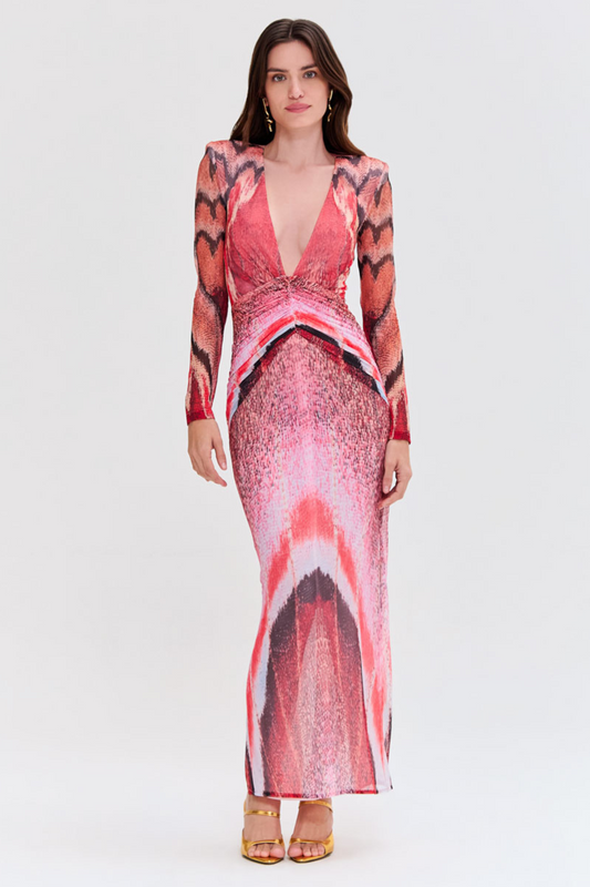 PAPILLON TULLE LONG DRESS
