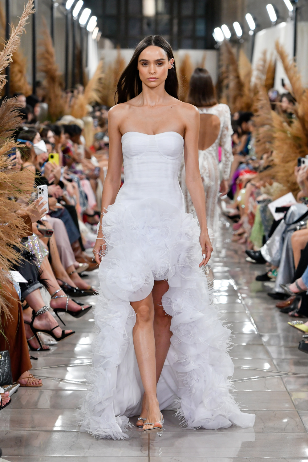 HAND-EMBROIDERED STRAPLESS GOWN (EXCLUSIVE)