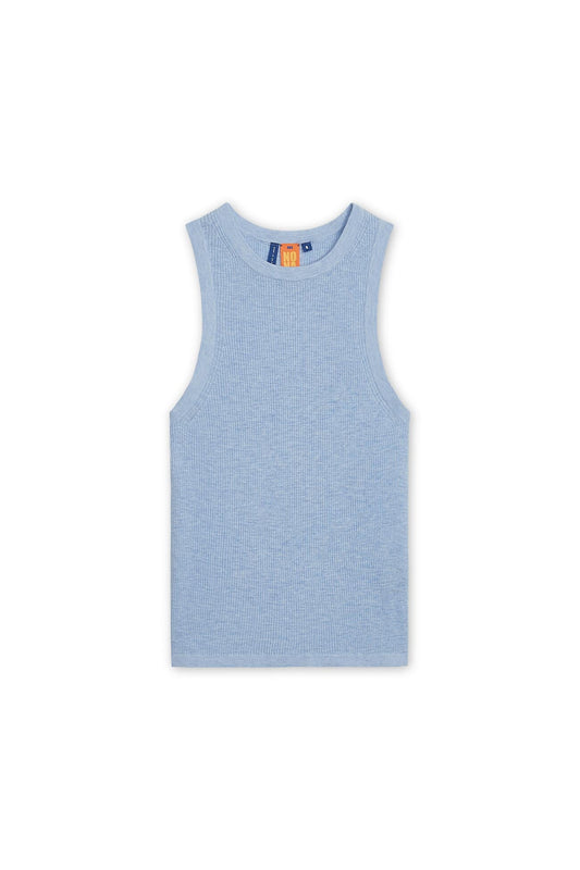 NONAME RIBBED HIGH NECK TANK