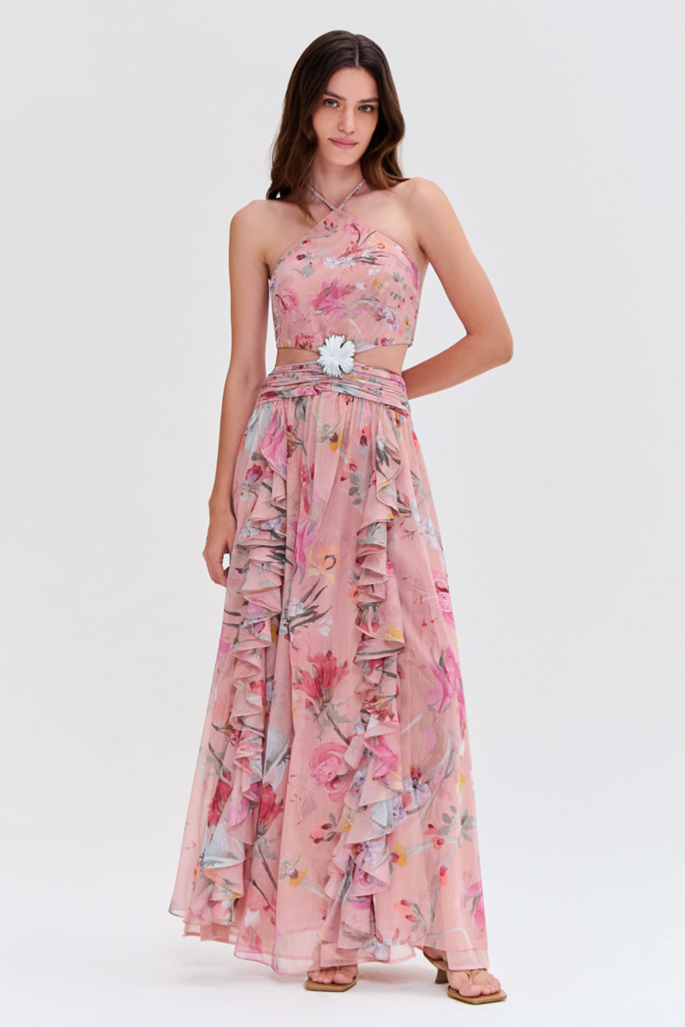 LILY FLOWER CUT OUT DRESS