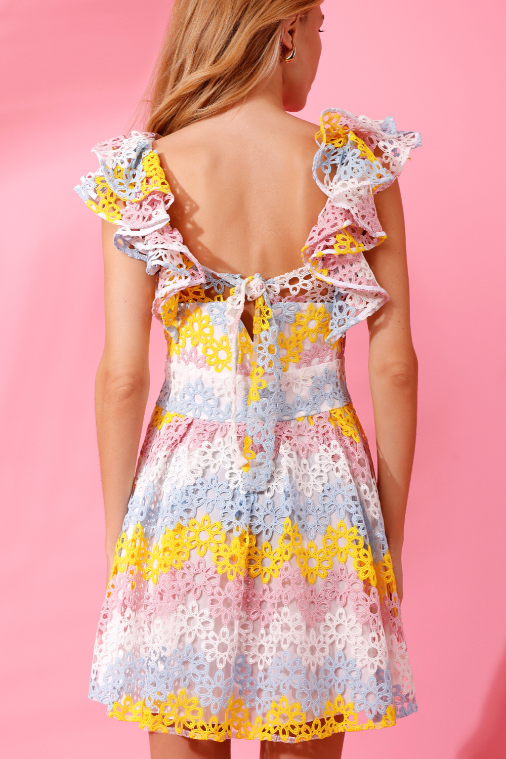 Degrade Lace Mini Dress
