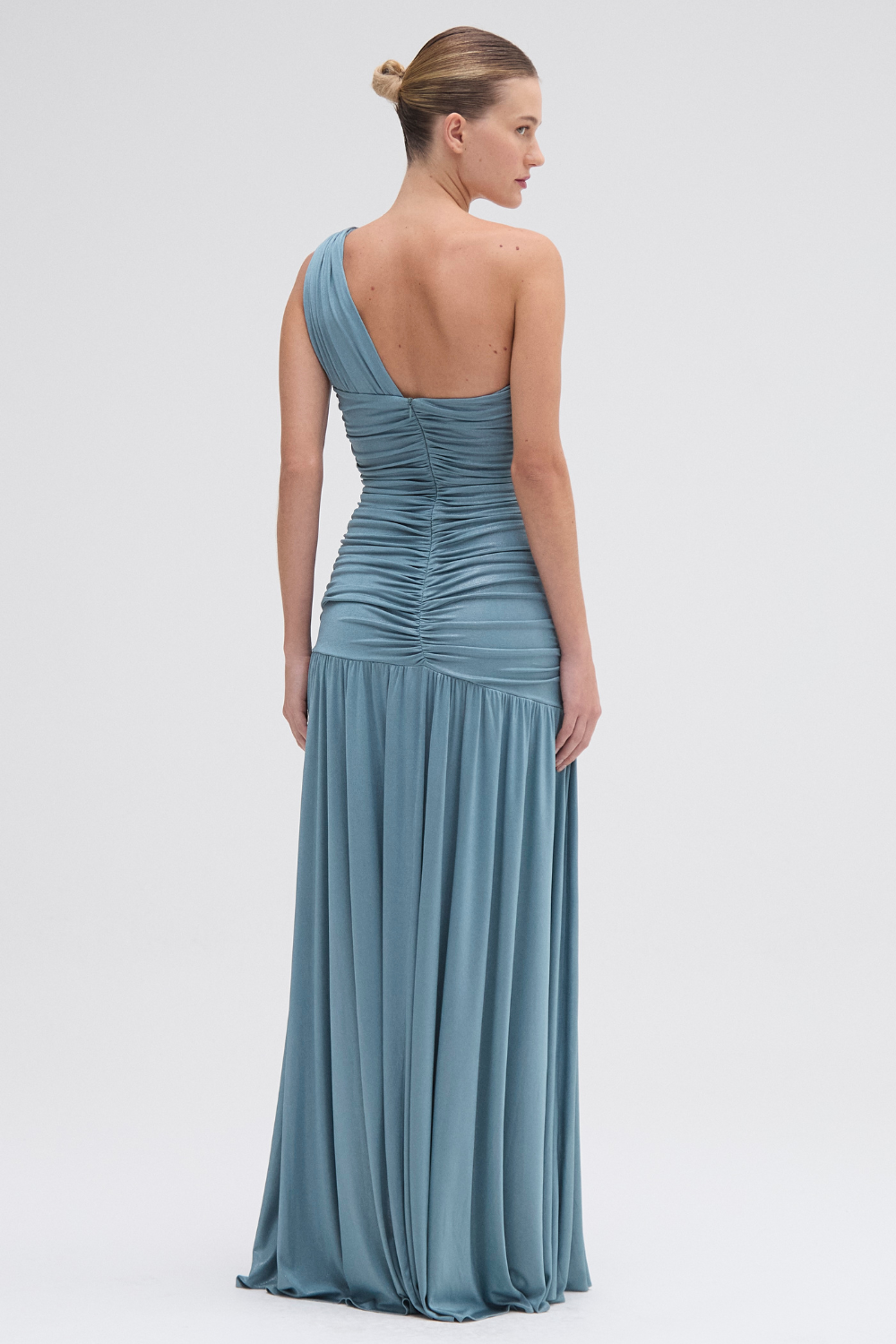 DUNE JERSEY KEY ONE SHOULDER GOWN