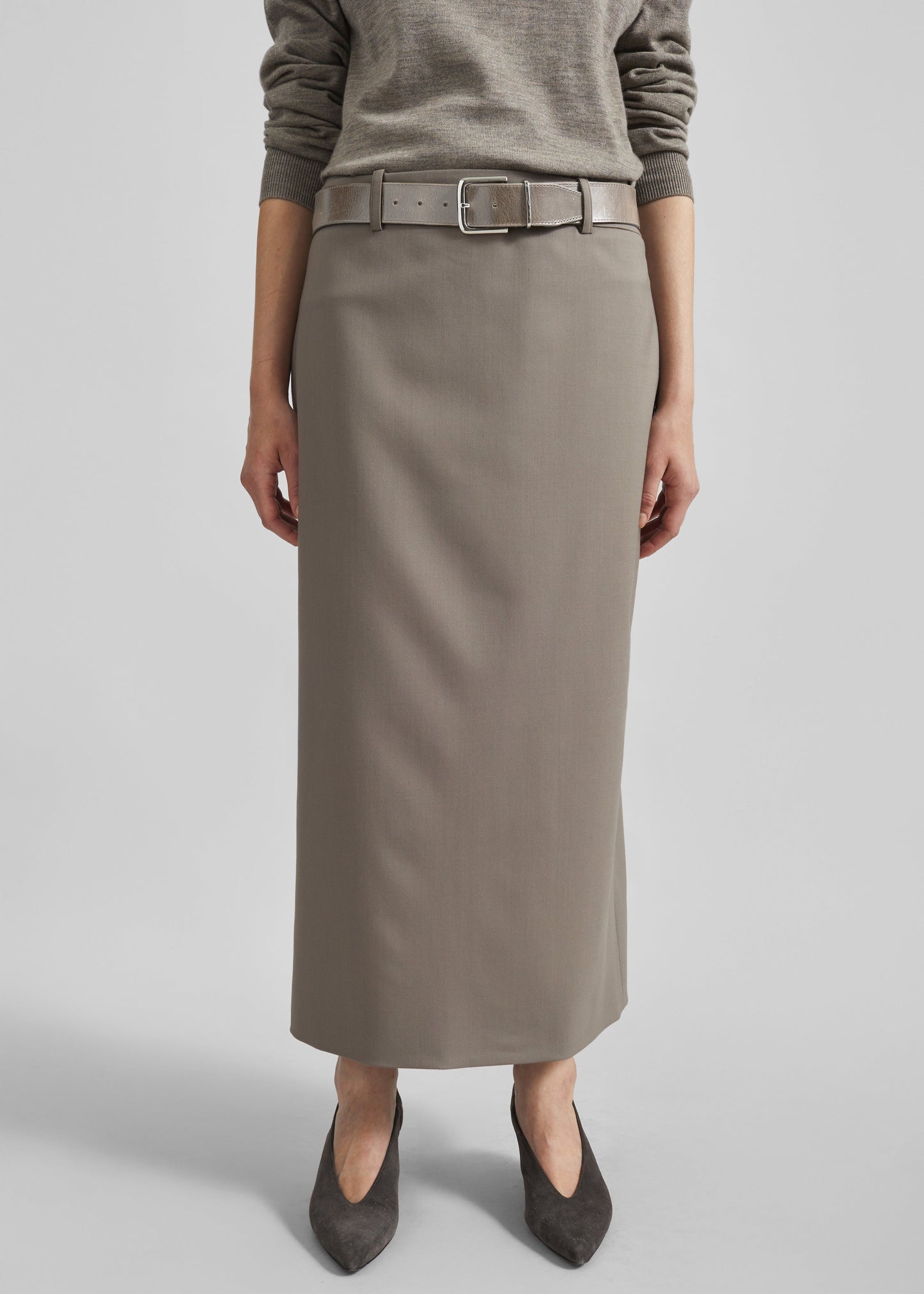Alrose Midi Skirt - Taupe