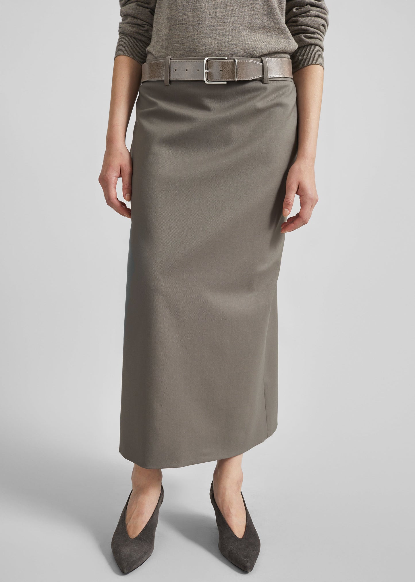 Alrose Midi Skirt - Taupe