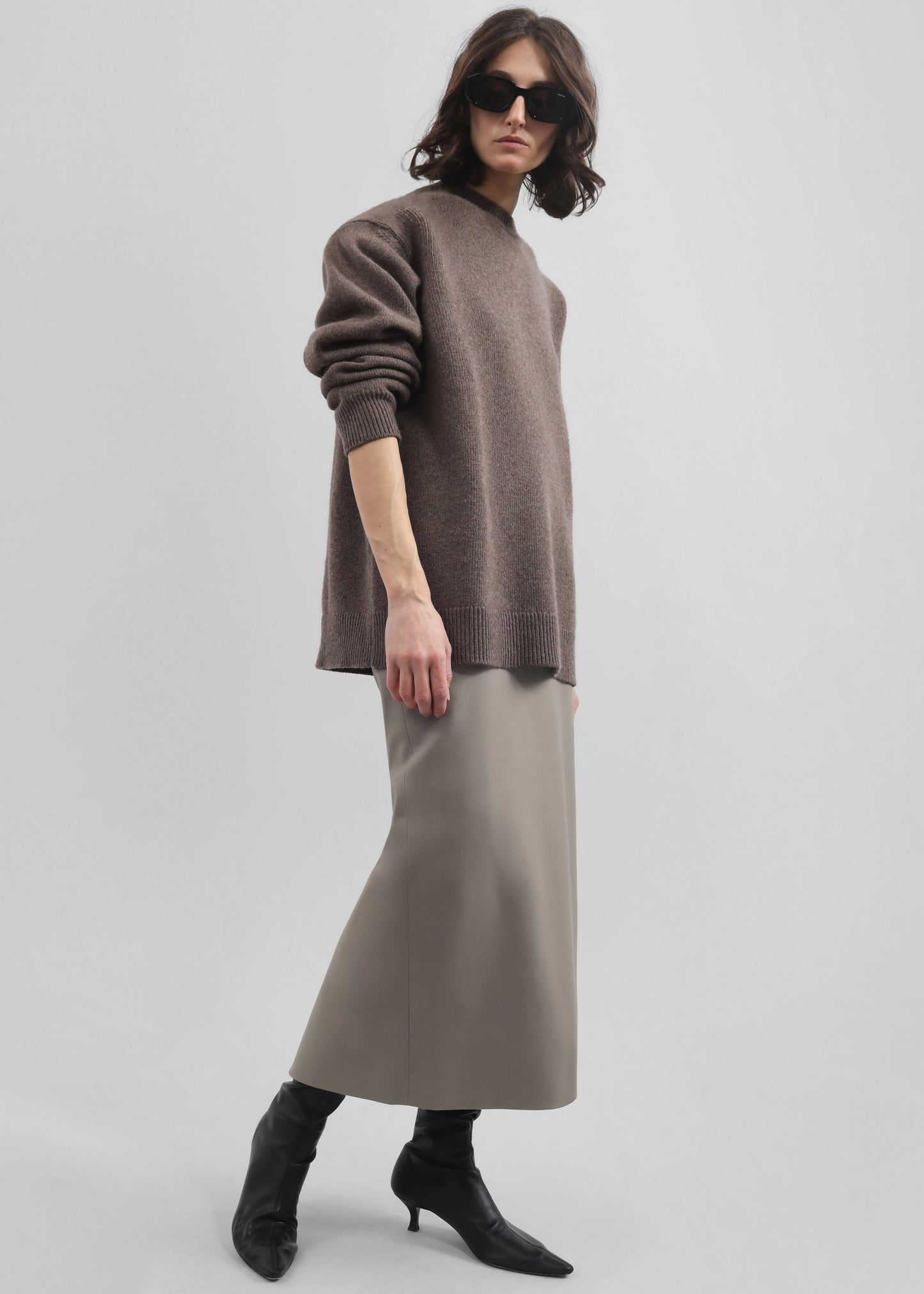 Alrose Midi Skirt - Taupe