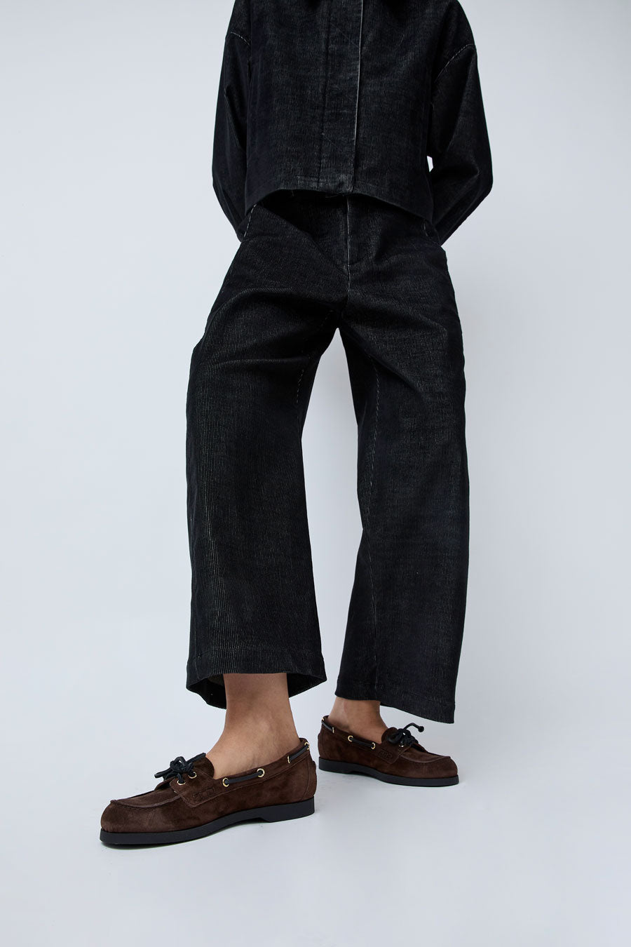 ATP Atelier Nesso Boat Shoe in Walnut Suede