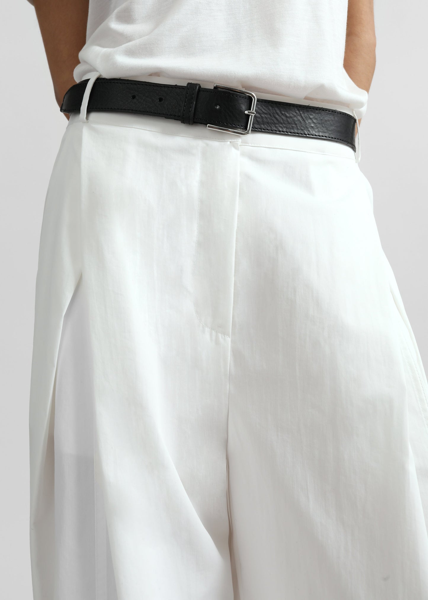 Ballia Pleated Pants - White