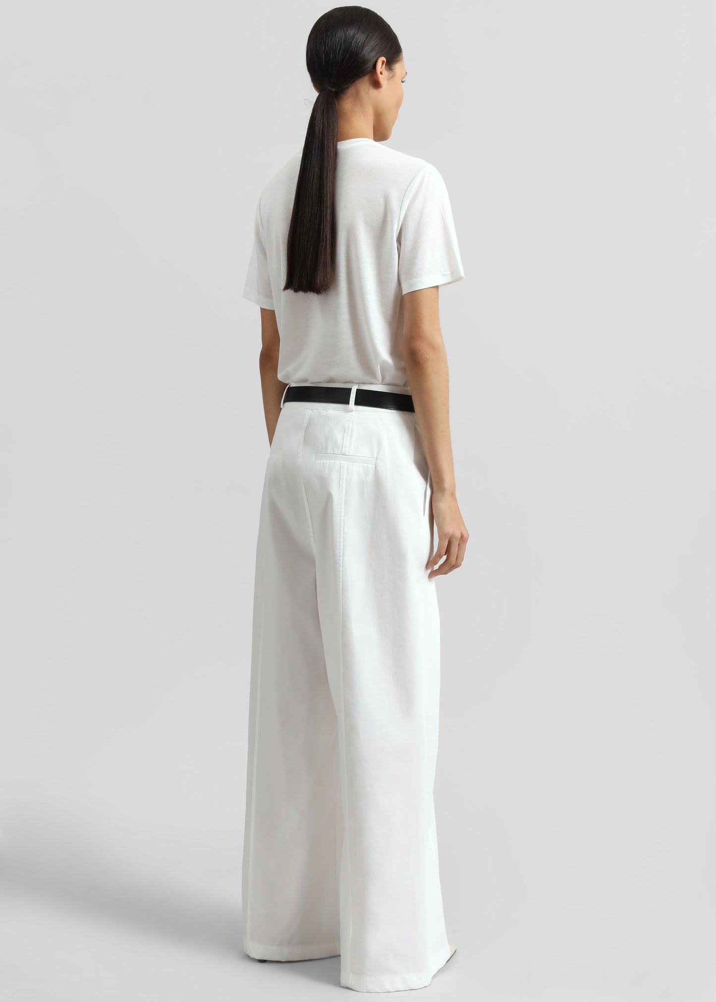 Ballia Pleated Pants - White