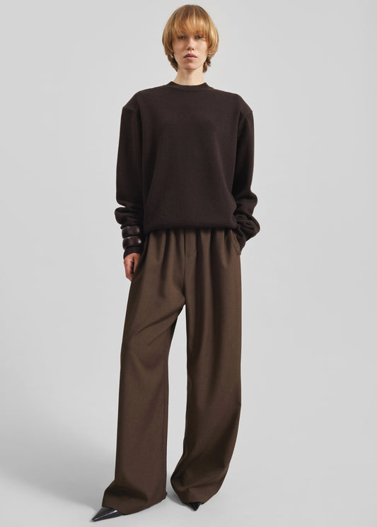 Baxter Track Pants - Dark Brown