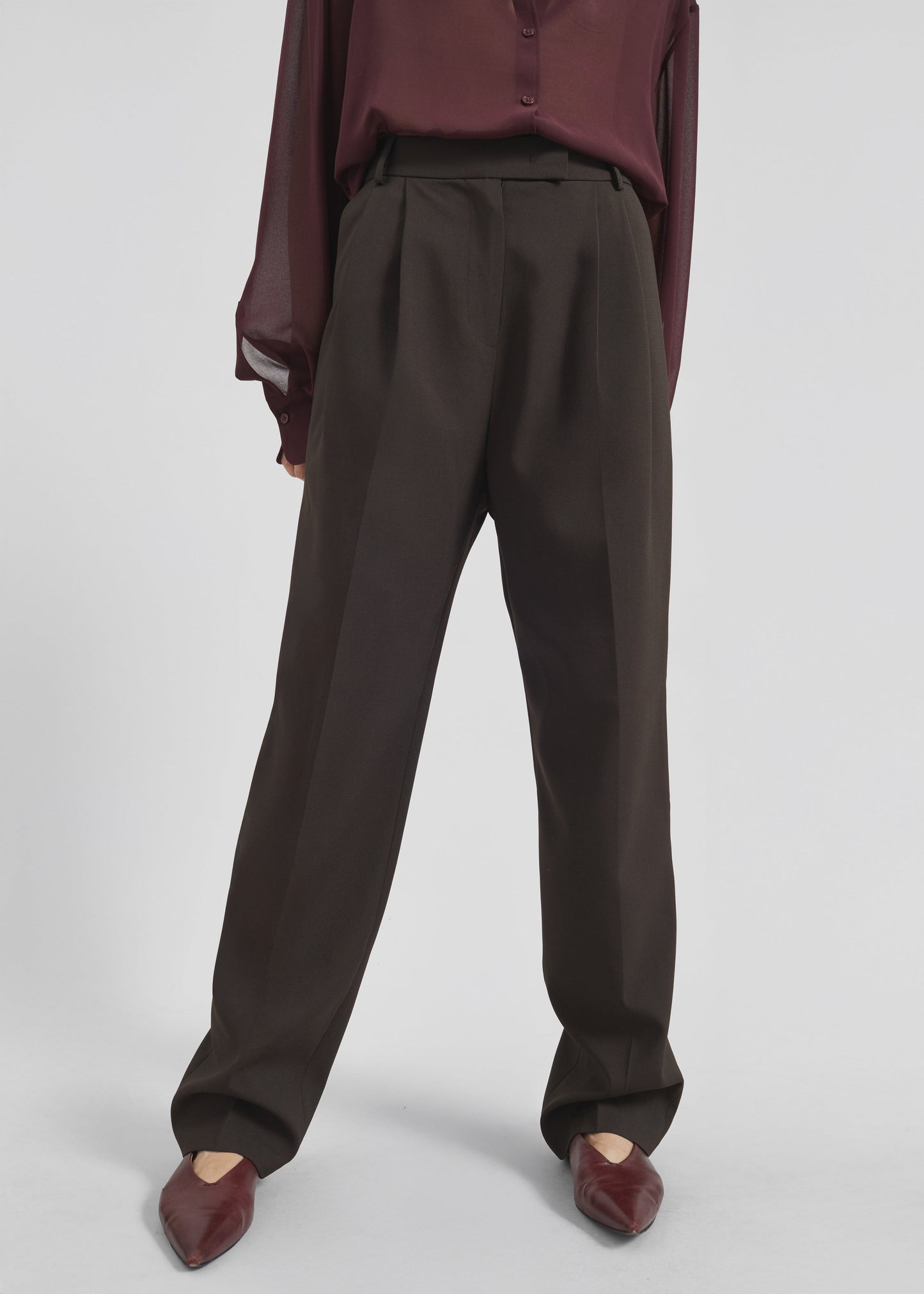 Bea Suit Pants - Dark Espresso